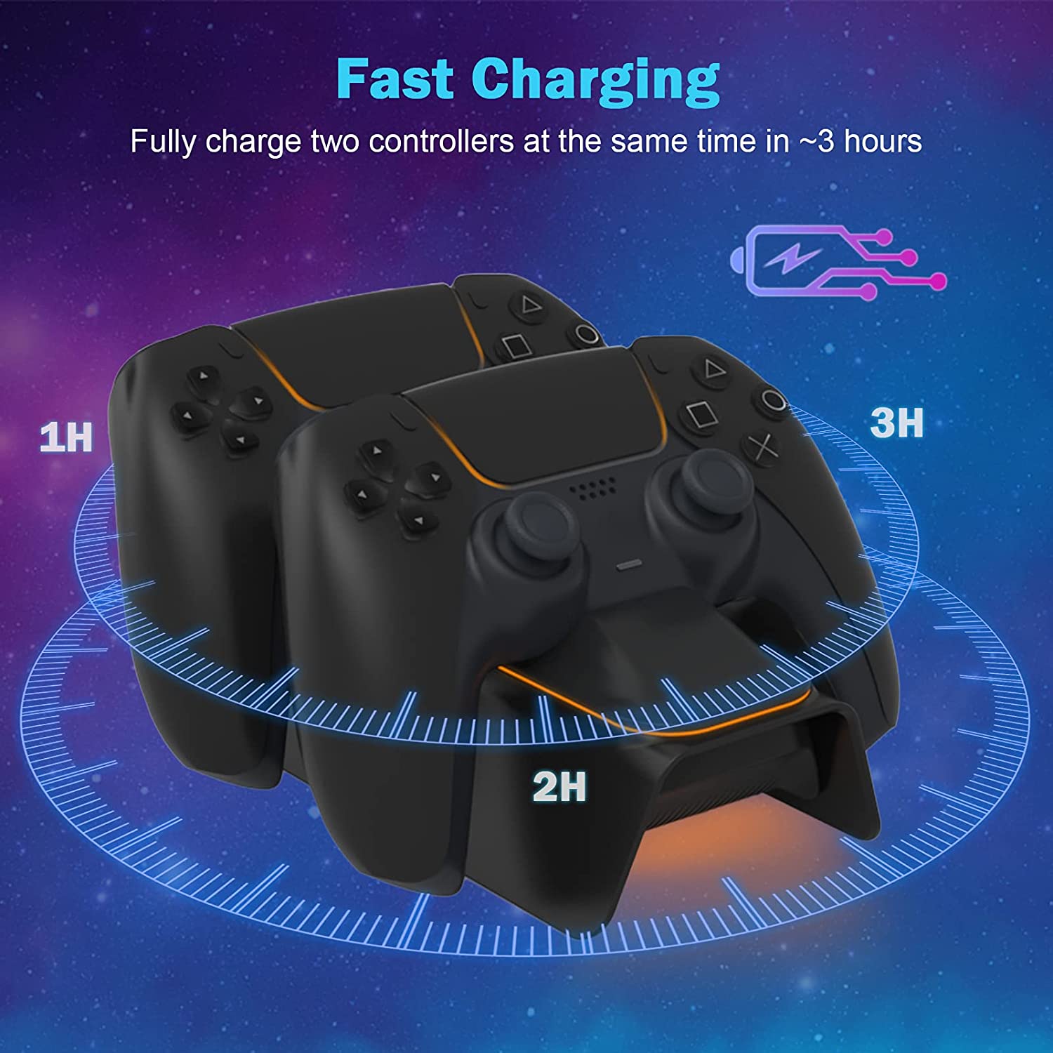 nexigo-ps5-controller-charger-mit-thumb-grip-kit image 5