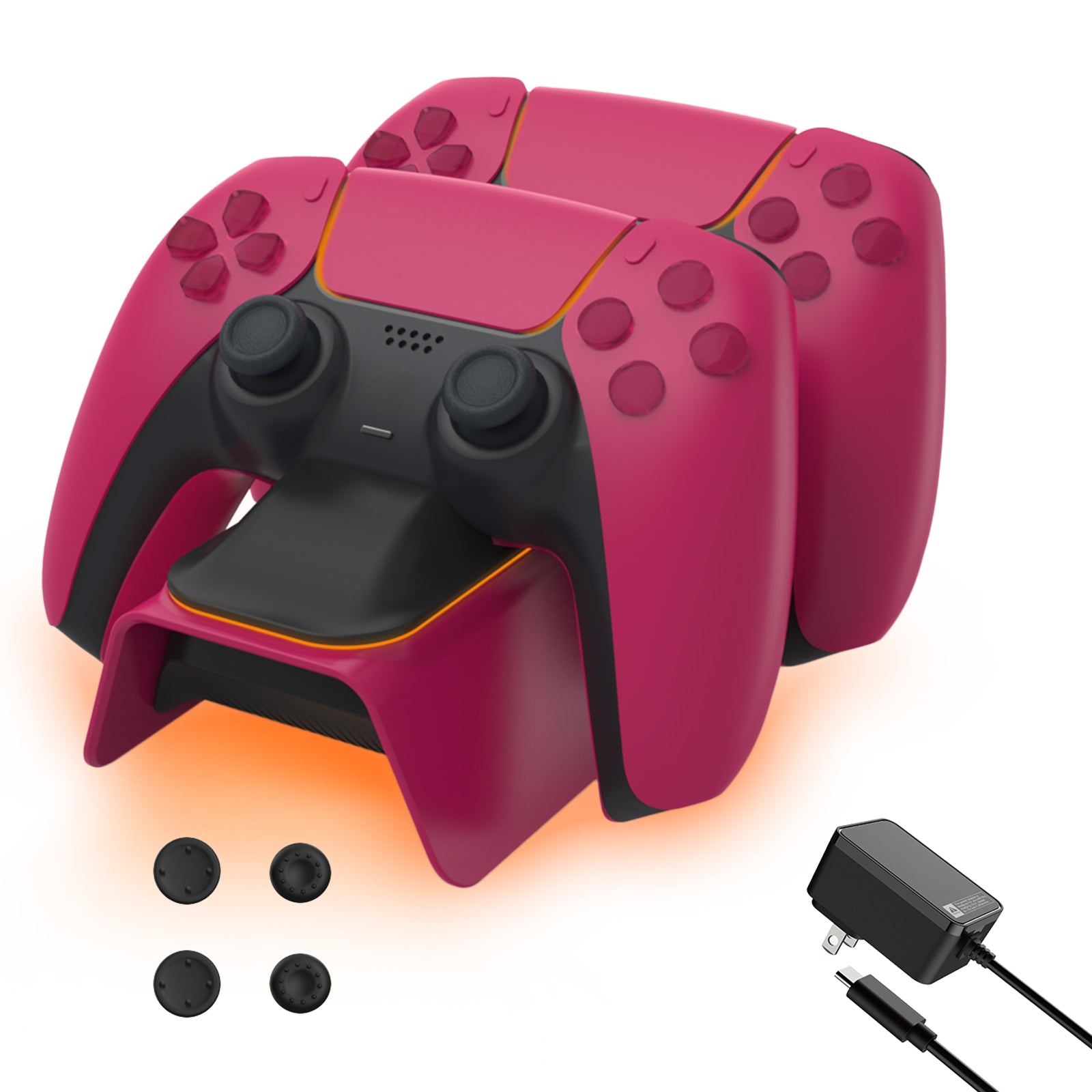 nexigo-ps5-controller-charger-mit-thumb-grip-kit image 2