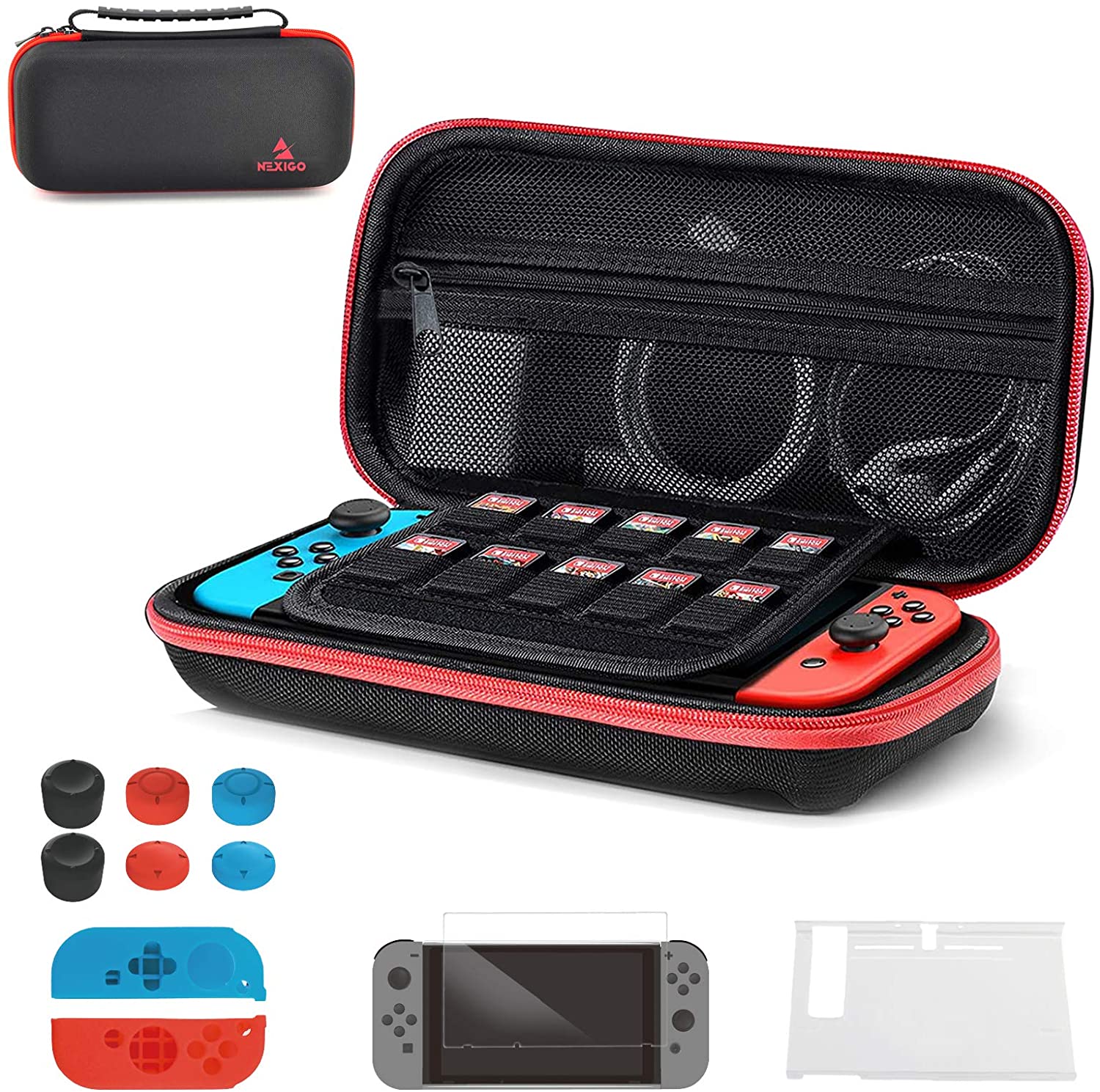 nexigo-tragetasche-und-zubeh-r-kit-f-r-nintendo-switch image 1