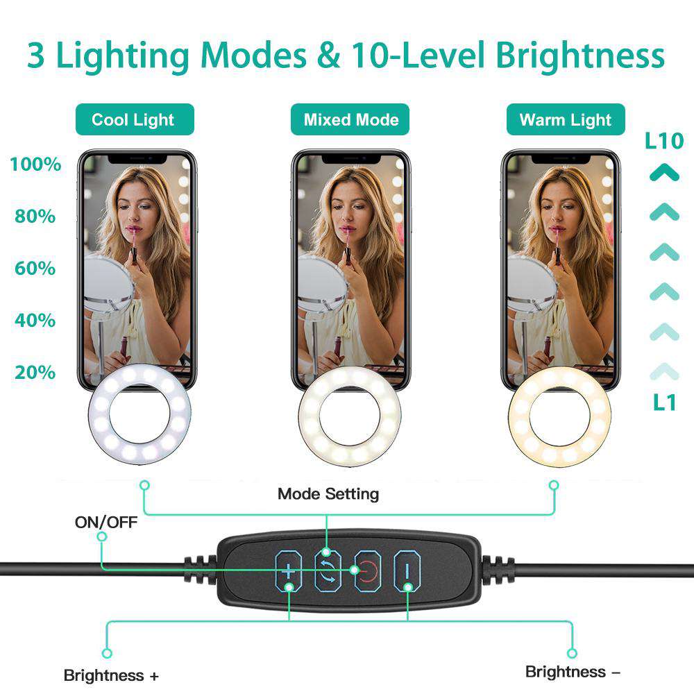 nexigo-3-5-zoll-dual-led-selfie-ringlicht image 3