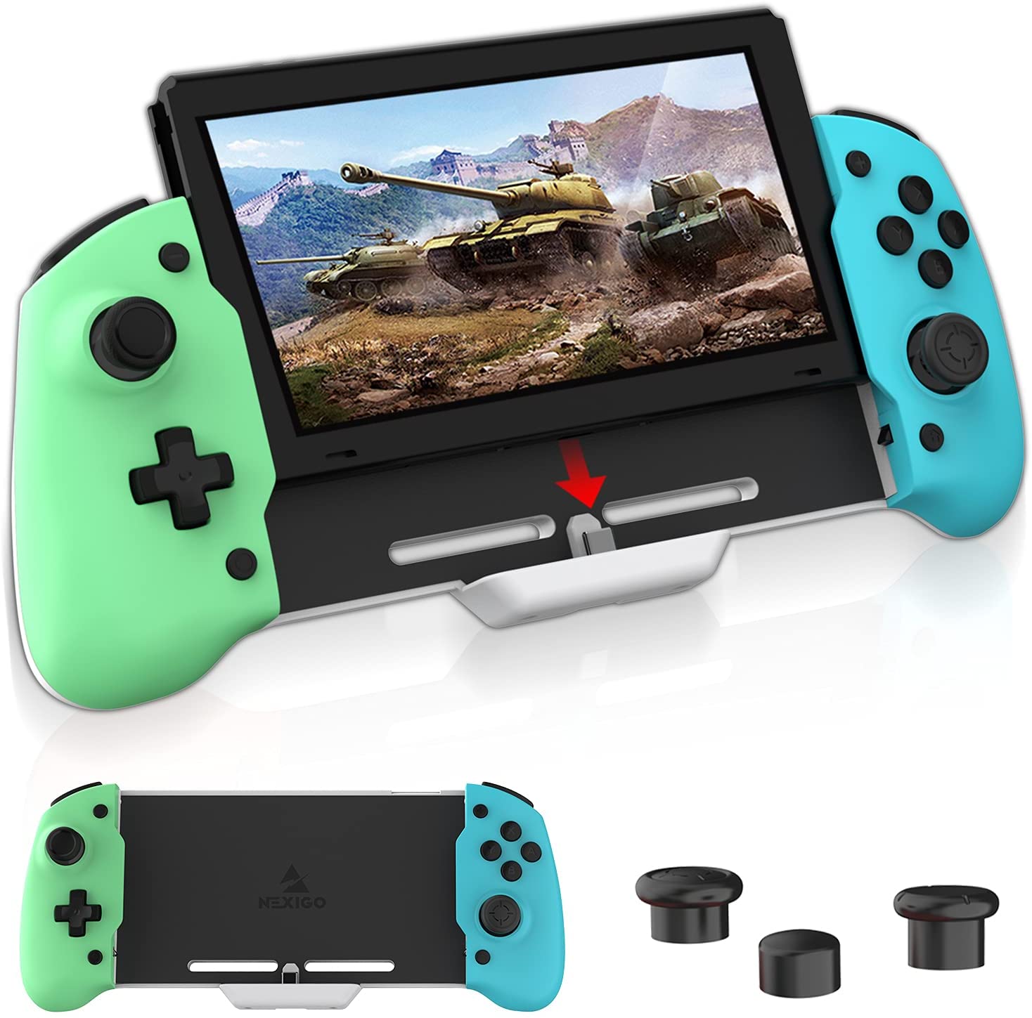nexigo-ergonomischer-controller-f-r-nintendo-switch-handheld-modus image 3