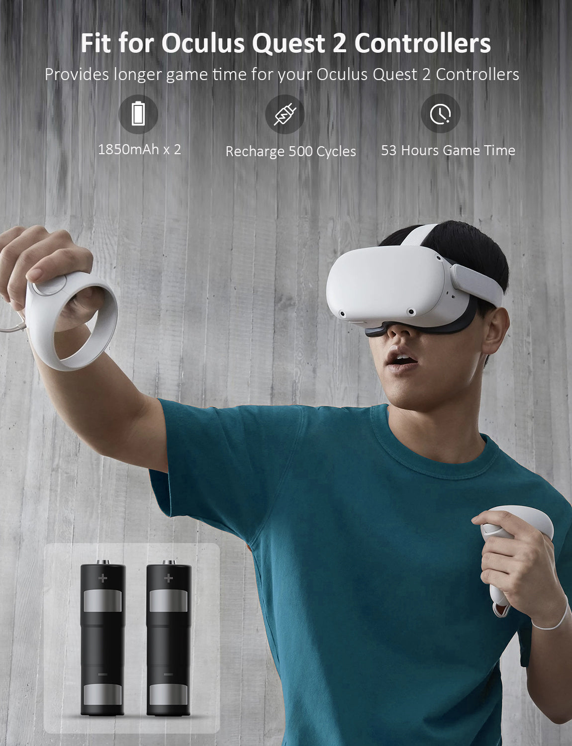 nexigo-aa-akkus-1850mah-2er-pack-f-r-meta-oculus-quest-2 image 2
