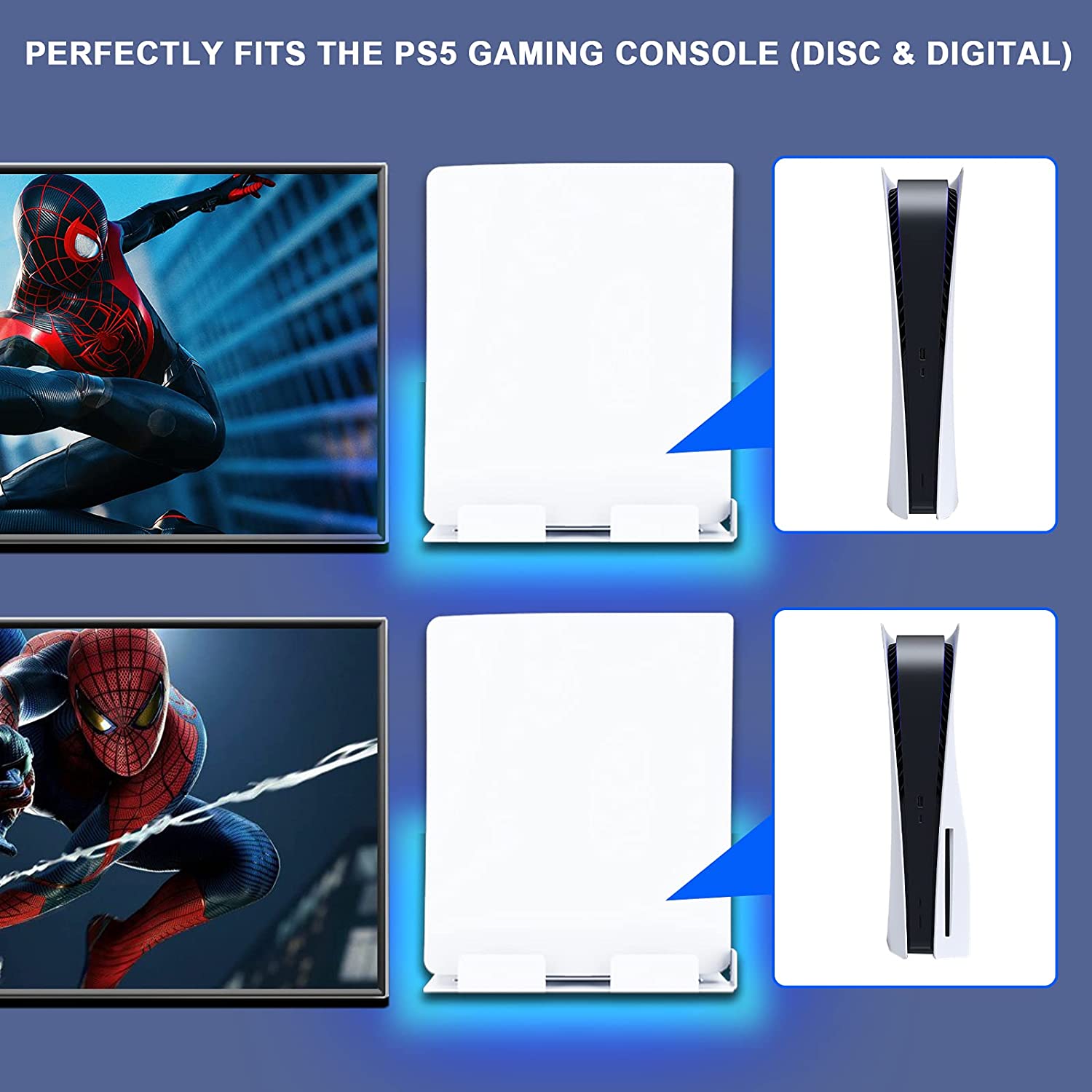 nexigo-ps5-wandhalterung-set-mit-rgb-led-licht image 5