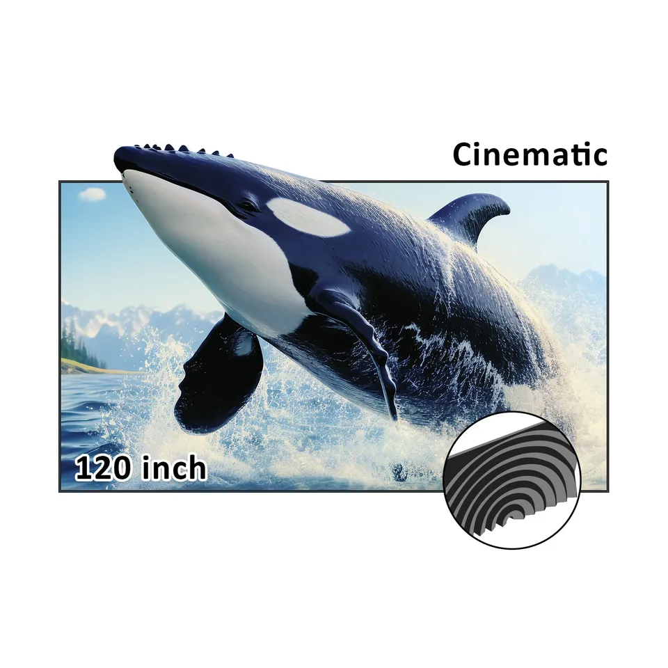 nexigo-120-zoll-alr-fresnel-beamer-leinwand-f-r-ust-projektoren image 1