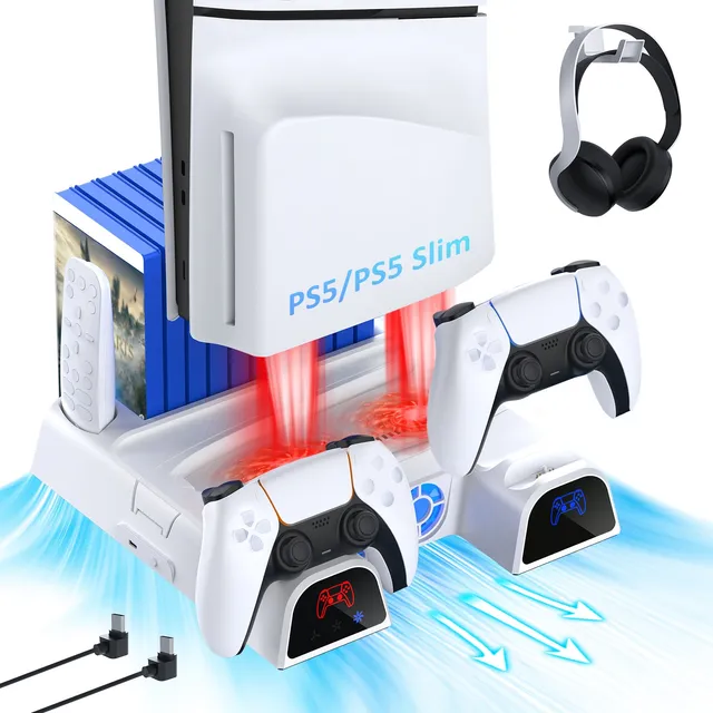 nexigo-ps5-cooling-stand-mit-headset-halter-und-netzteil image 1
