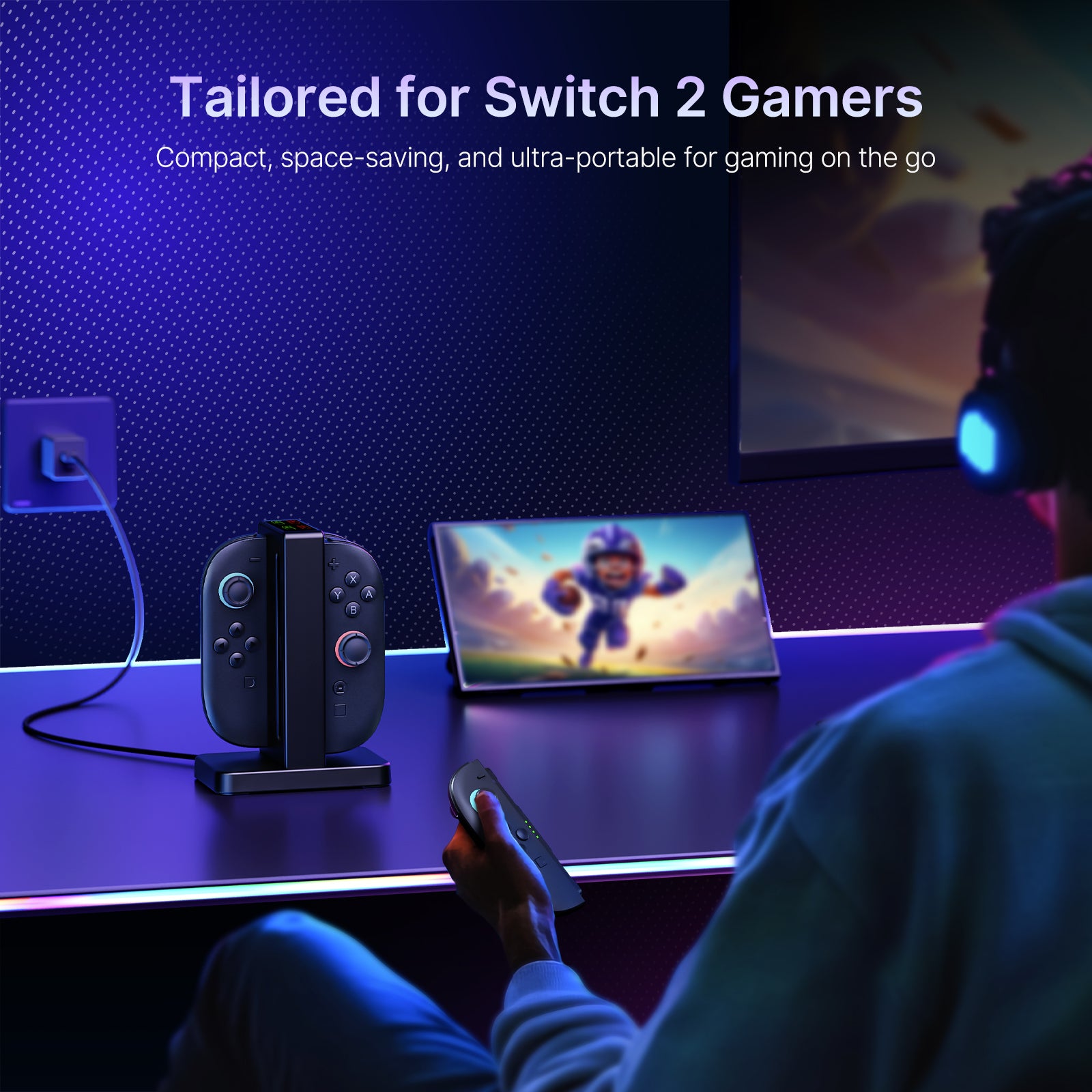 nexigo-controller-charger-f-r-nintendo-switch-2-4x-joy-con-ladestation image 8