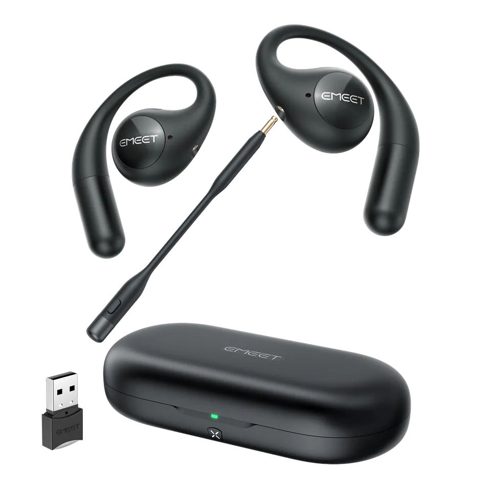 emeet-airflow-open-ear-headset-mit-abnehmbarem-boom-mikrofon-und-dongle image 1