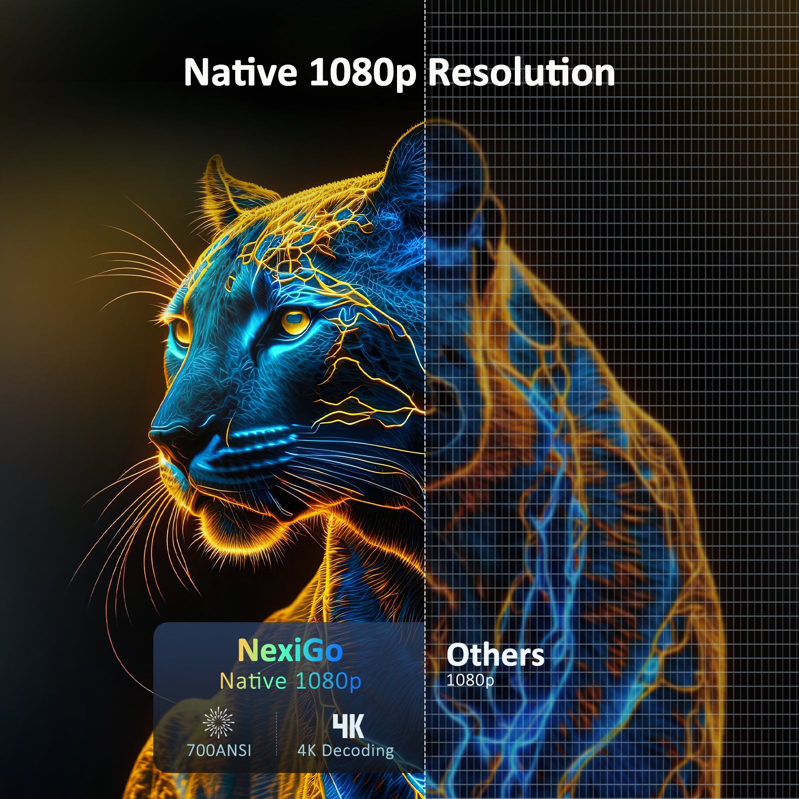nexigo-pj40-gen-3-lcd-projektor-native-1080p-wifi-bluetooth image 2