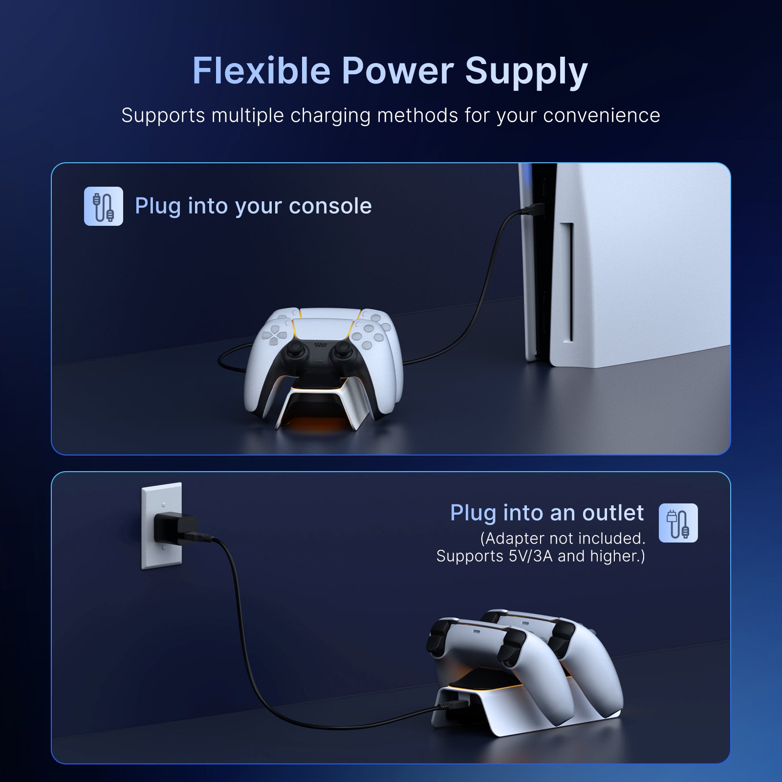 nexigo-upgraded-ps5-controller-ladestation image 5