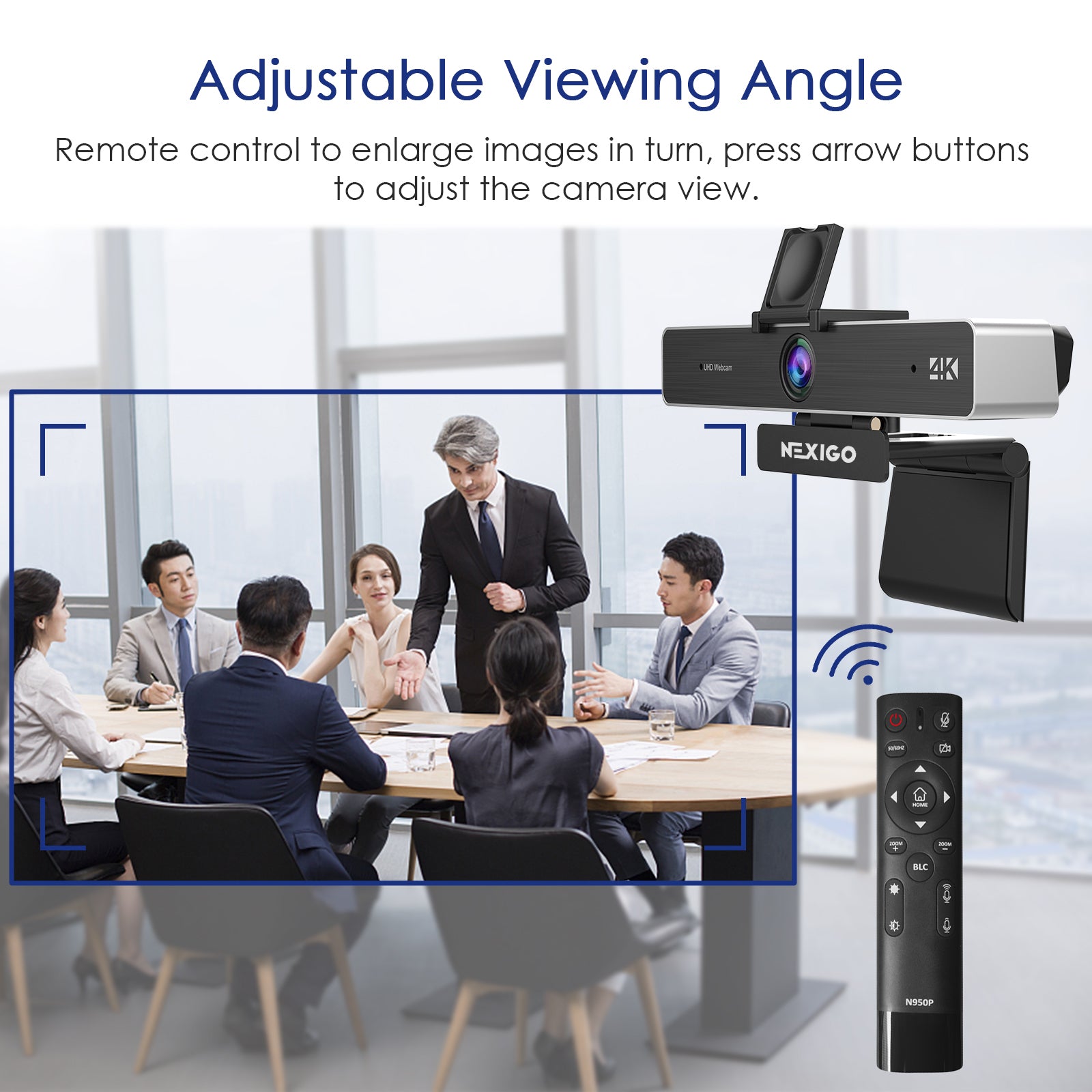 nexigo-n950p-4k-webcam-mit-5x-zoom-und-fernbedienung image 3