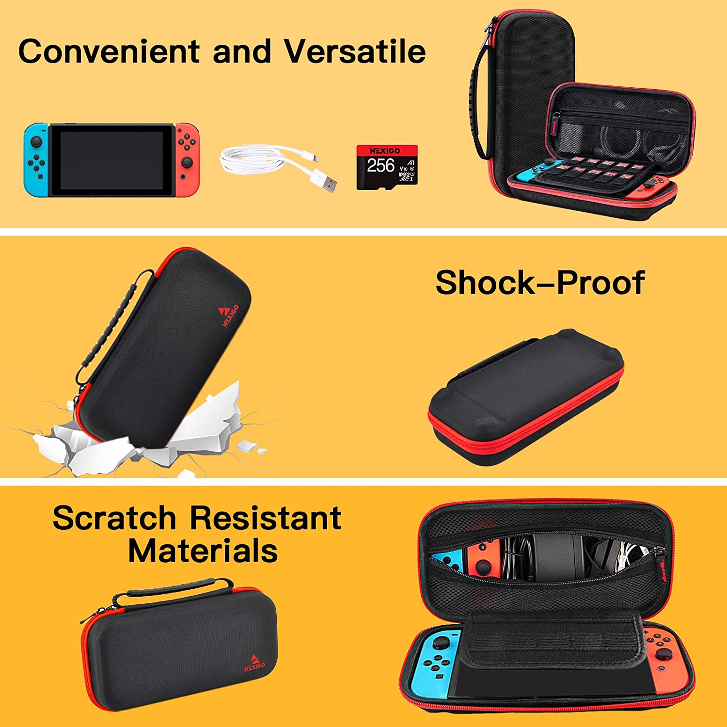 nexigo-tragetasche-und-zubeh-r-kit-f-r-nintendo-switch image 7