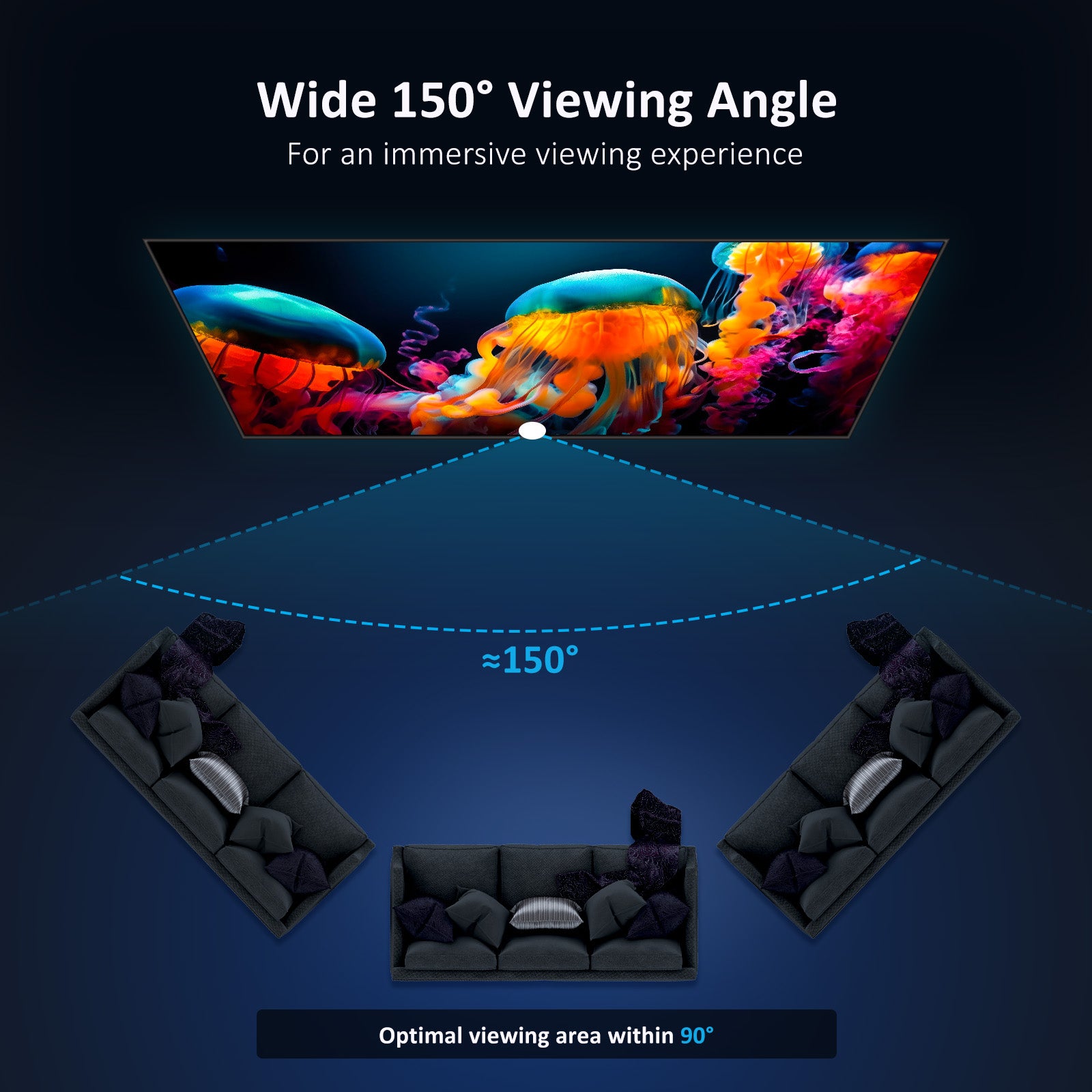nexigo-100-zoll-alr-fresnel-projektor-leinwand image 7