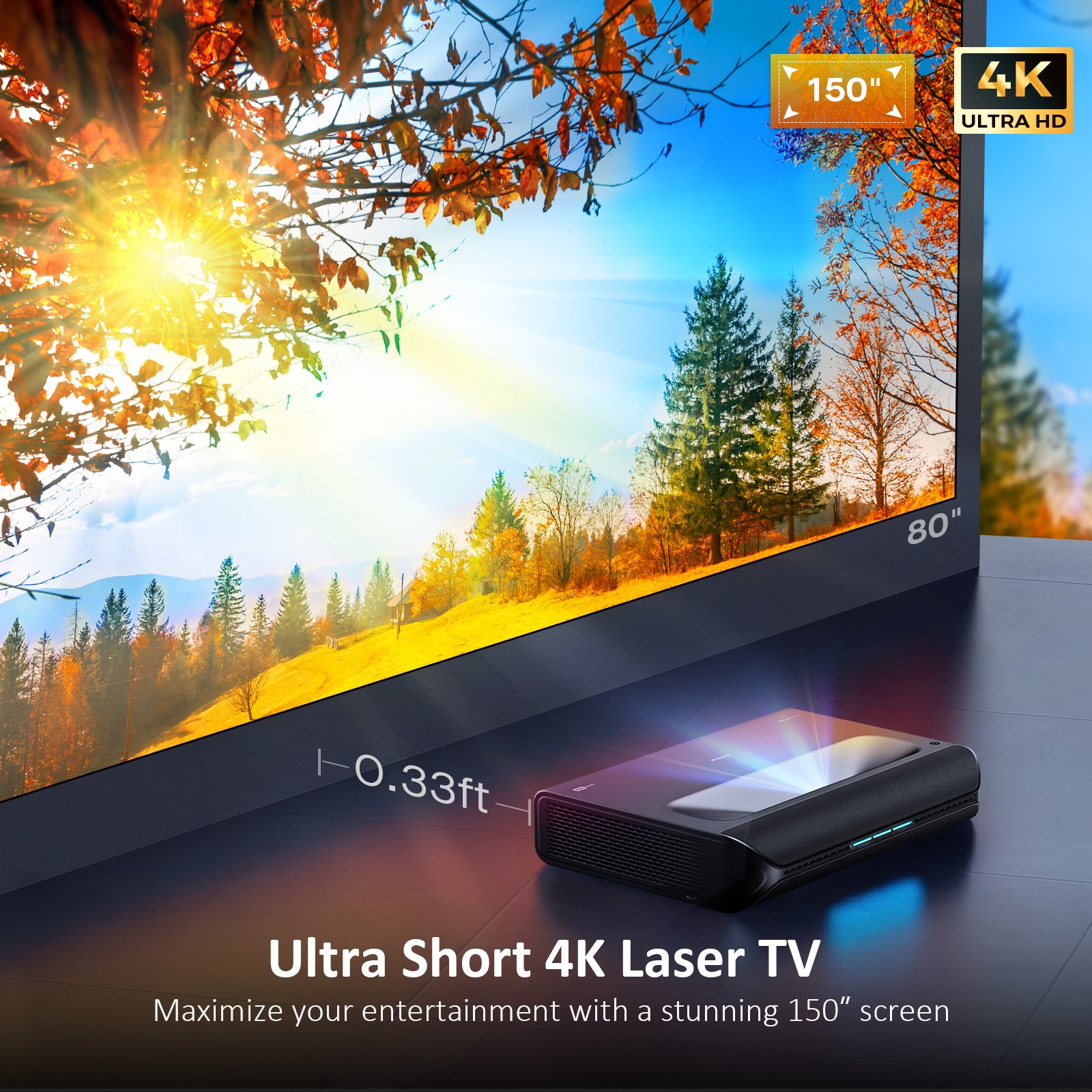 nexigo-aurora-pro-heimkino-laser-tv-bundle-mit-leinwand image 2