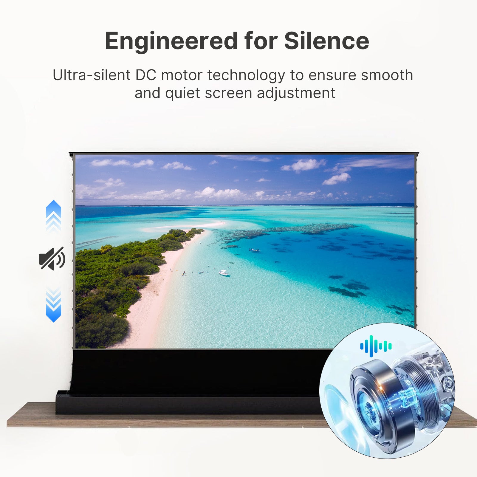 nexigo-120-zoll-alr-motorized-floor-rising-leinwand image 3