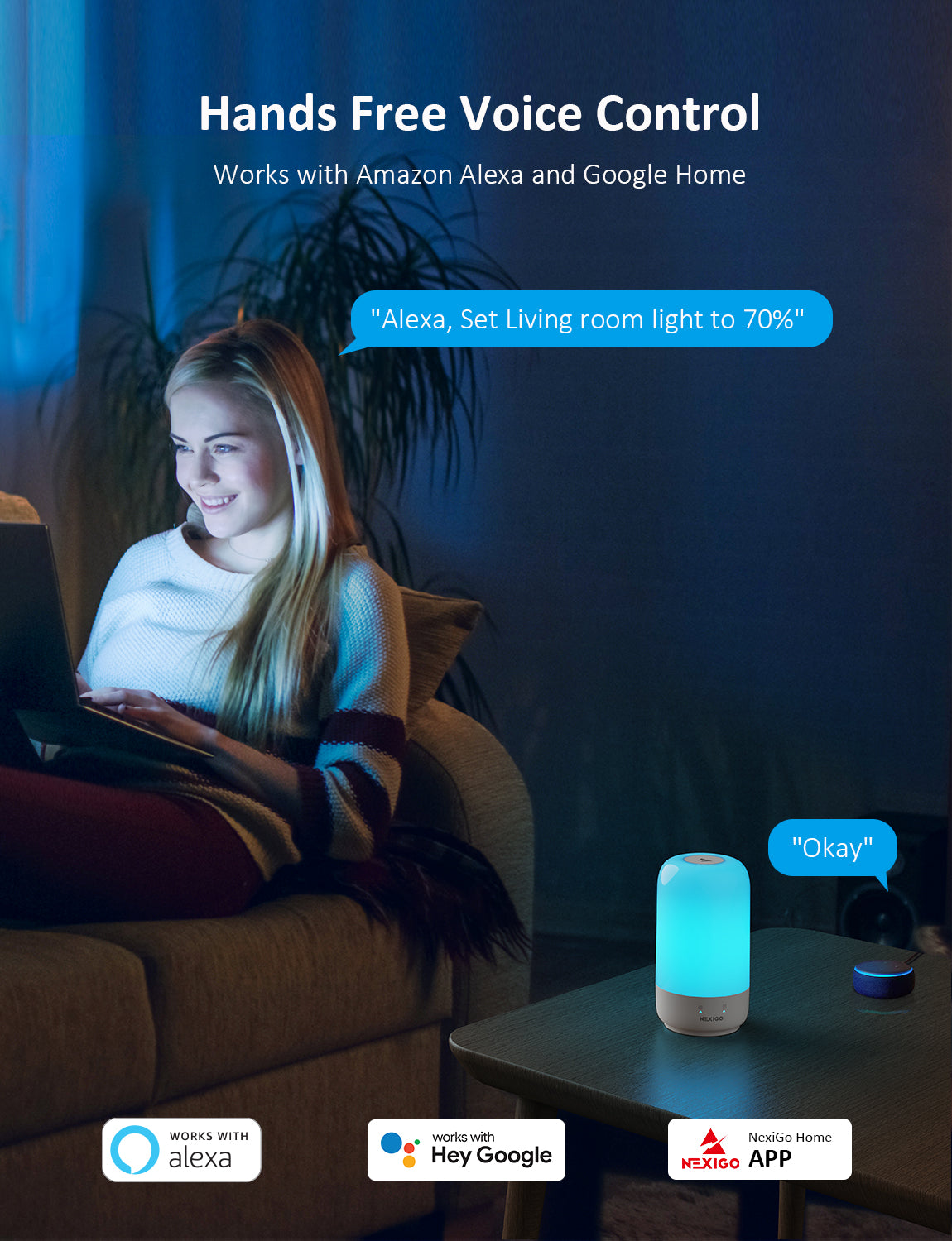 nexigo-lt01s-smart-tischlampe-rgbw-nachttischlampe image 5