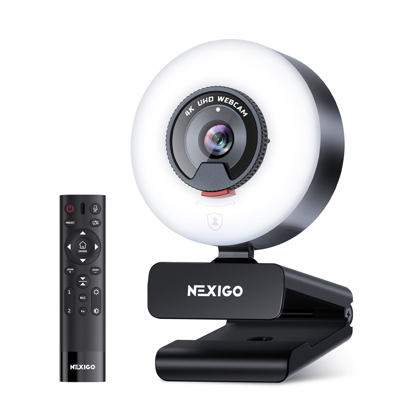 nexigo-n960e-plus-4k-webcam-mit-ringlicht-und-fernbedienung image 1