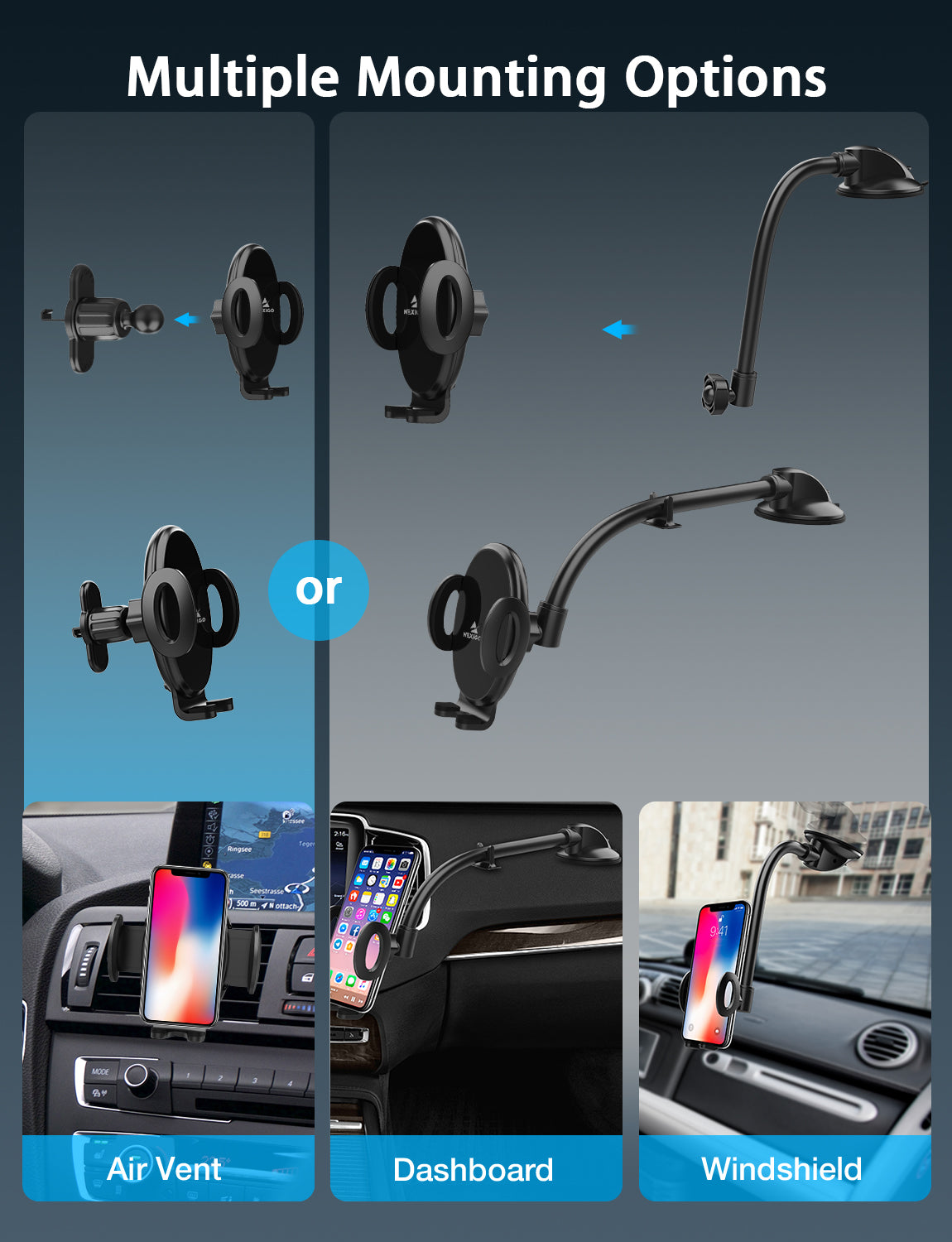 nexigo-all-in-one-autohandyhalterung-2021-patented image 2