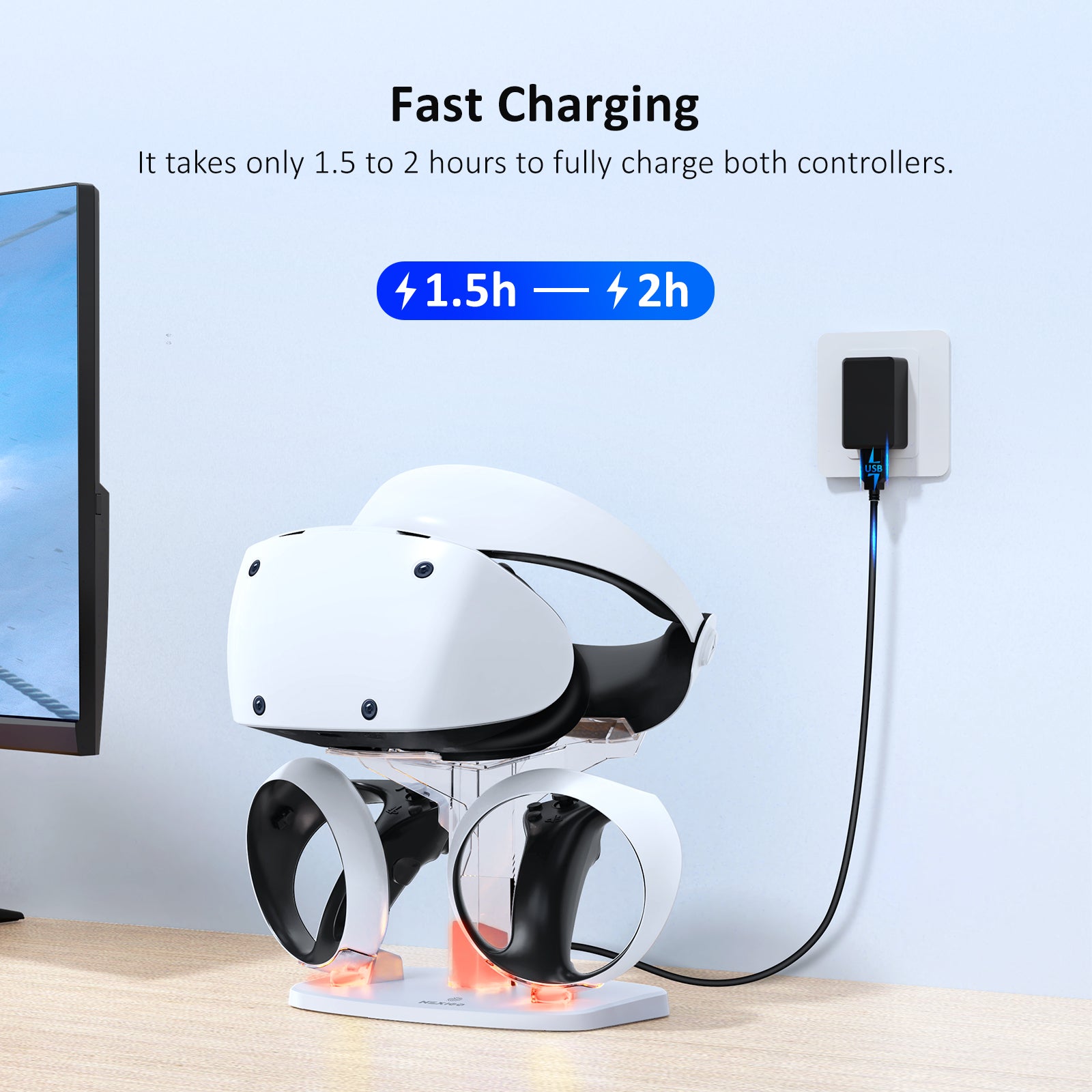 nexigo-controller-charging-dock-f-r-psvr2-mit-headset-st-nder image 2