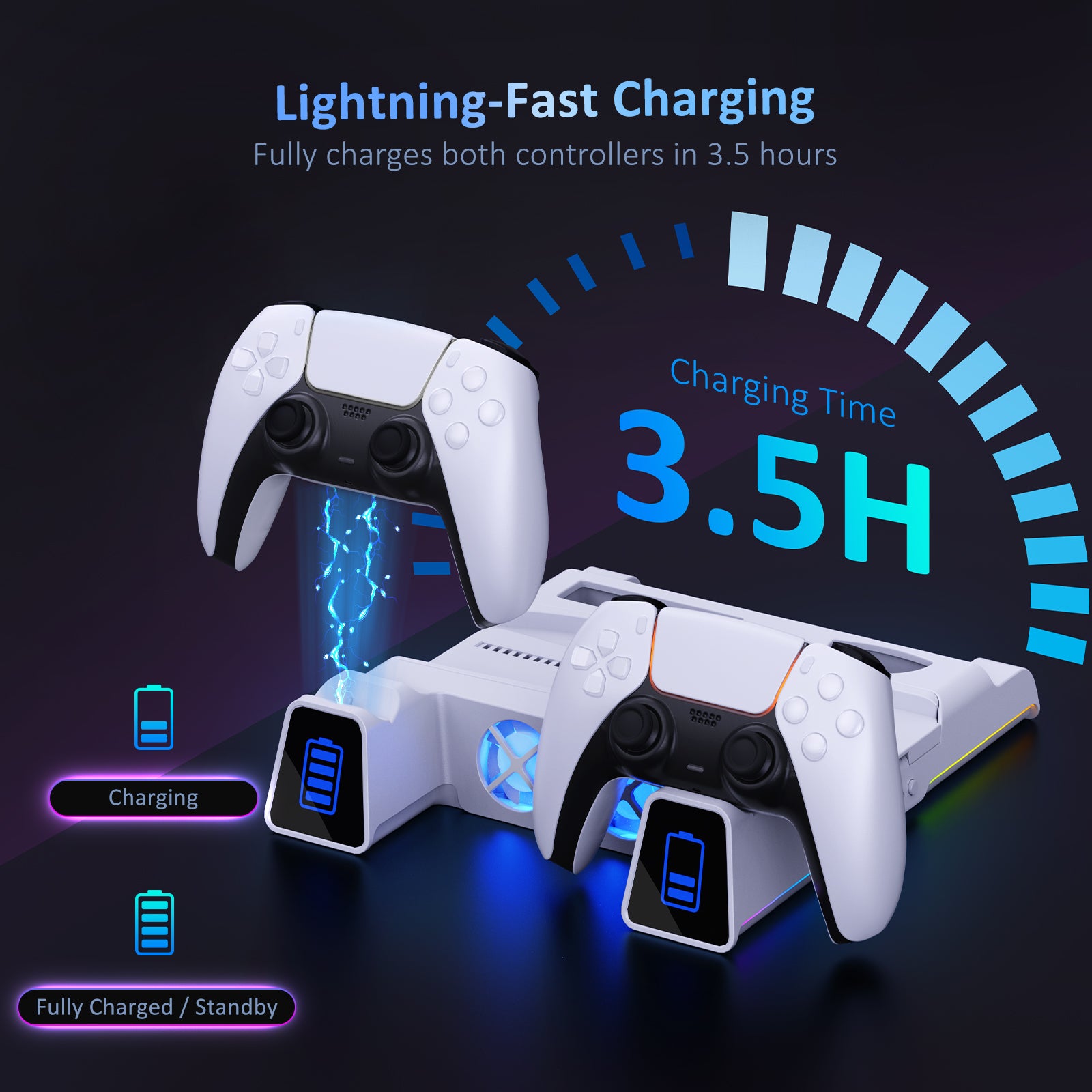 nexigo-ps5-slim-cooling-stand-mit-rgb-und-dual-ladestation image 4