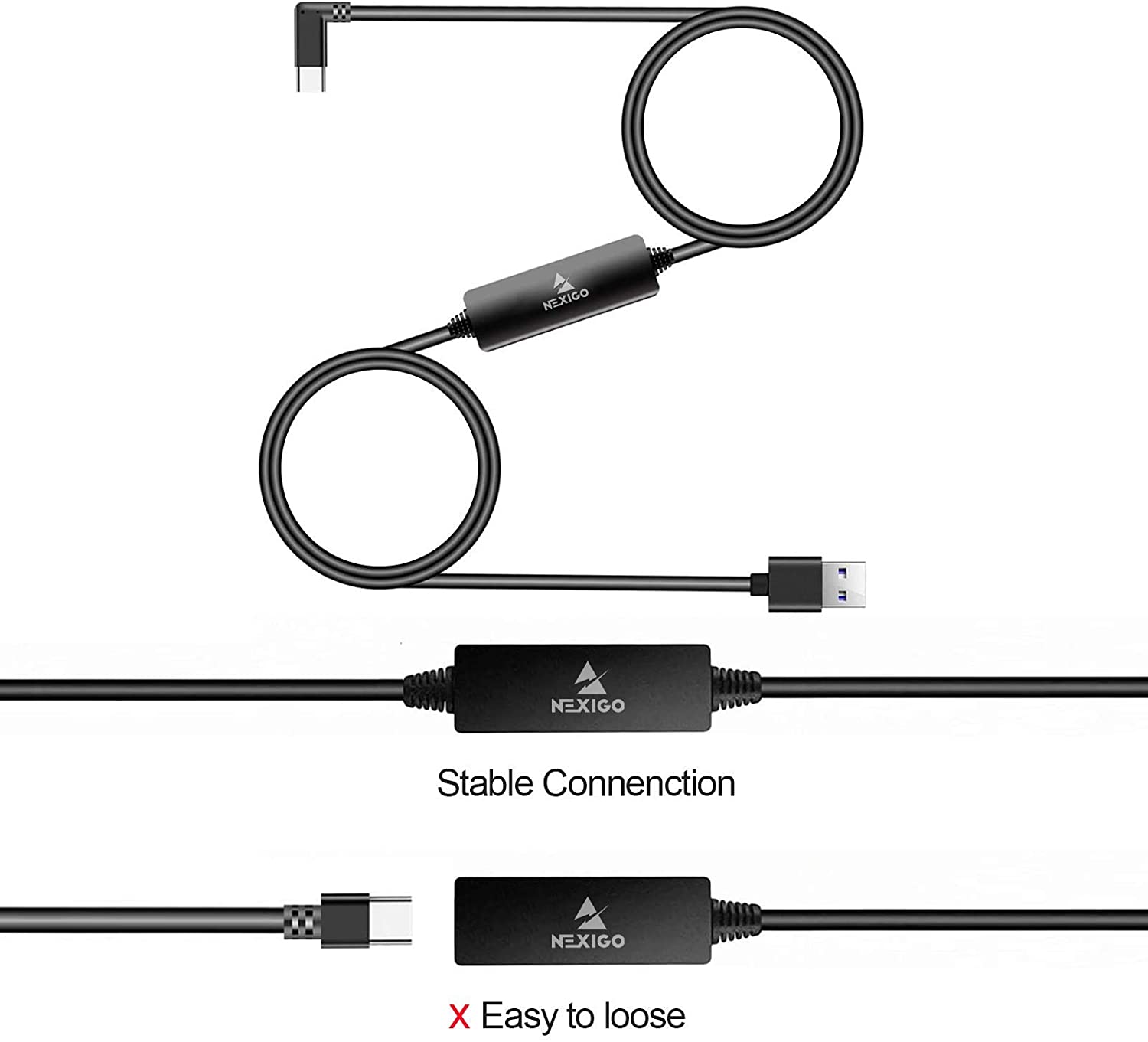 nexigo-16ft-oculus-quest-link-kabel-usb-c-auf-usb-a image 5