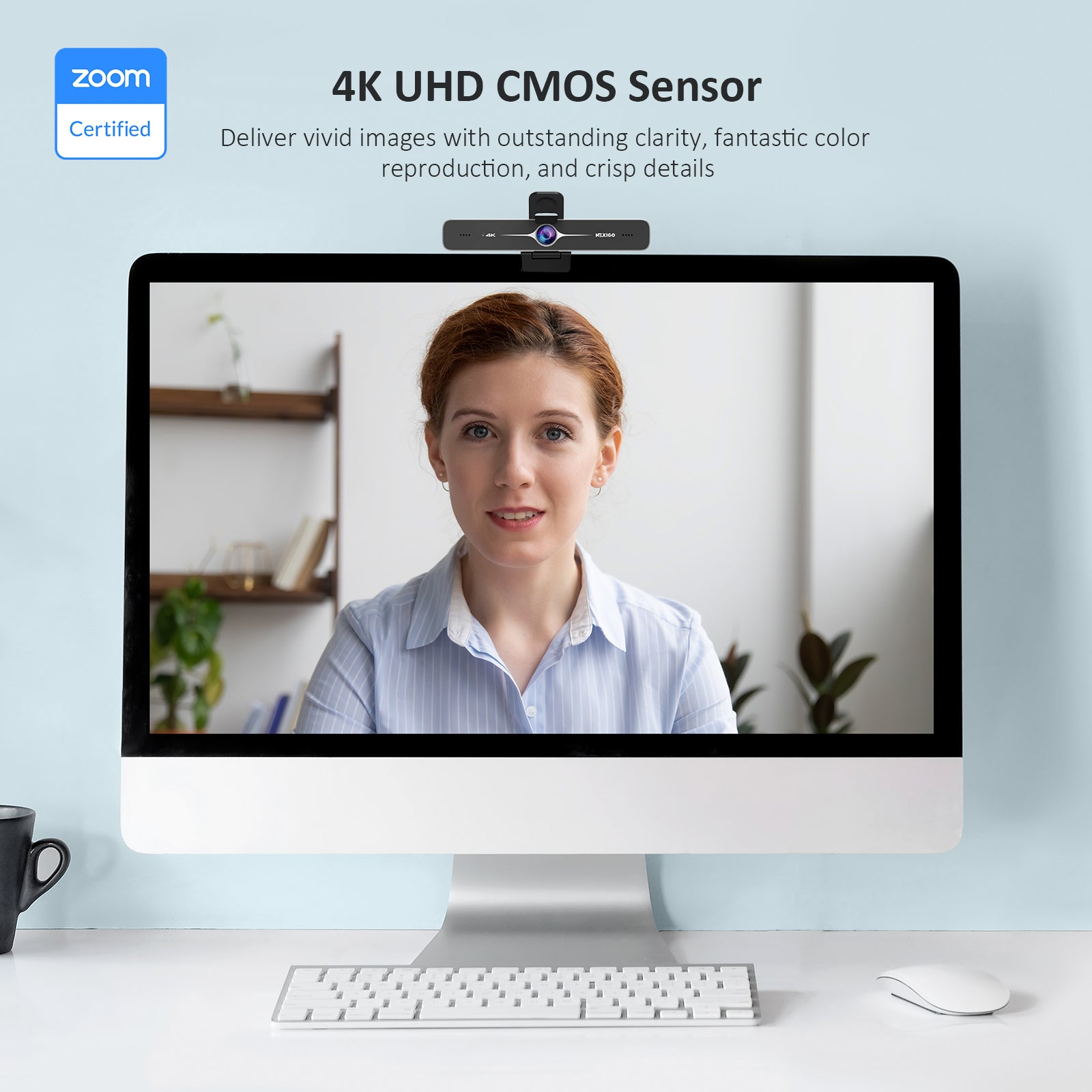 nexigo-n970p-4k-ai-webcam-zoom-zertifiziert-mit-fernbedienung-10x-zoom image 2