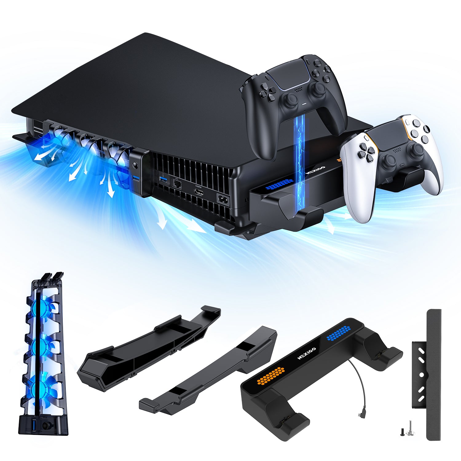 nexigo-horizontalst-nder-mit-ladestation-f-r-ps5-ps5-slim image 2