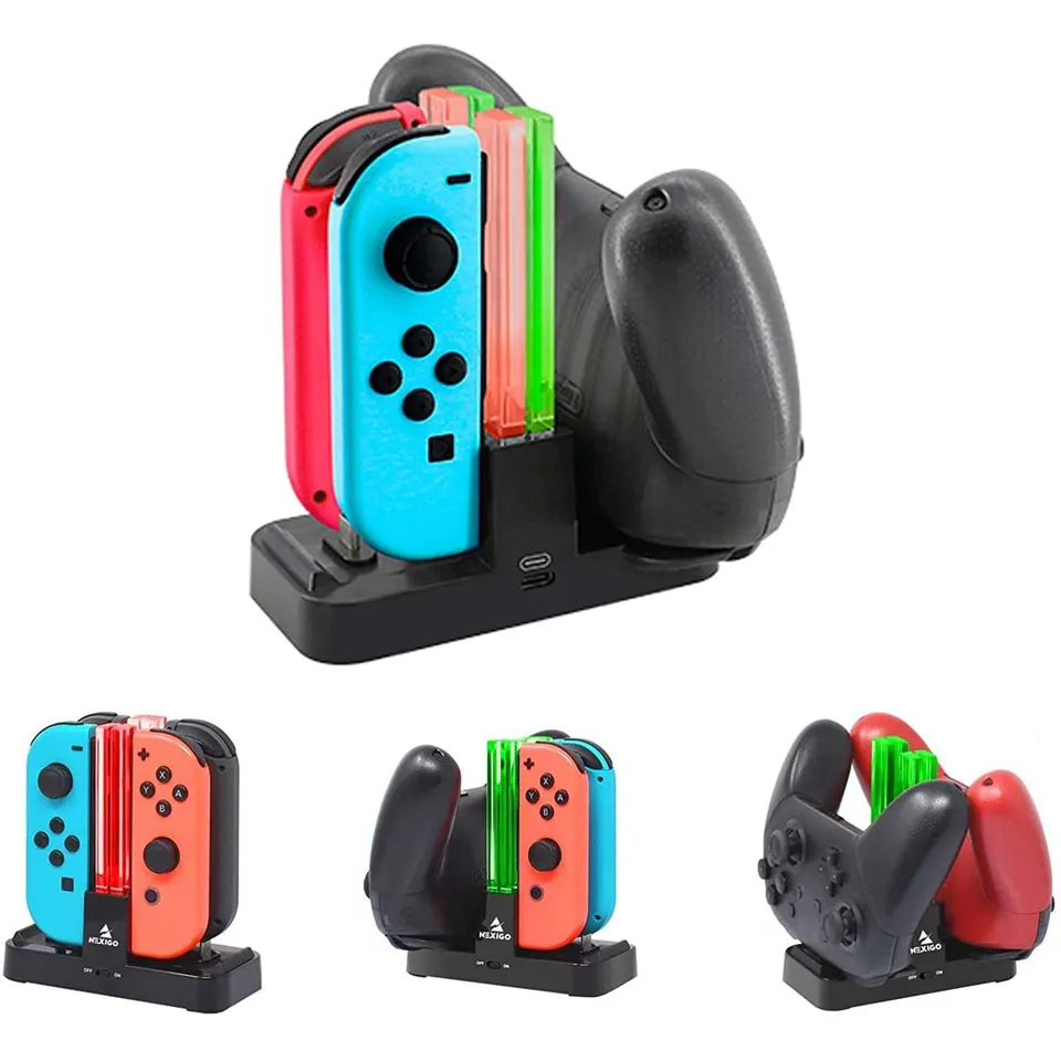 nexigo-ladedock-f-r-nintendo-switch-joy-con-pro-controller image 1