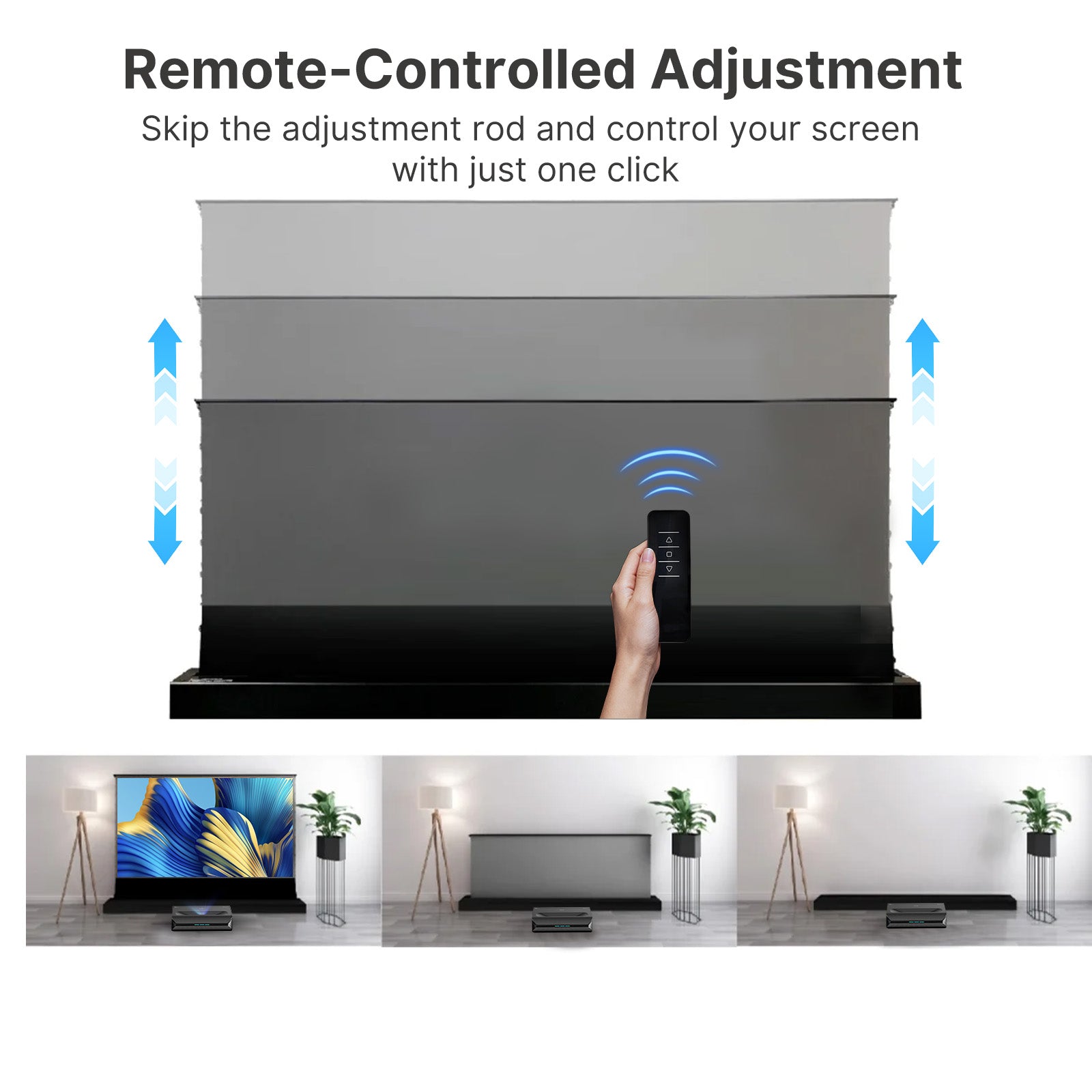 nexigo-120-zoll-alr-motorized-floor-rising-leinwand image 5