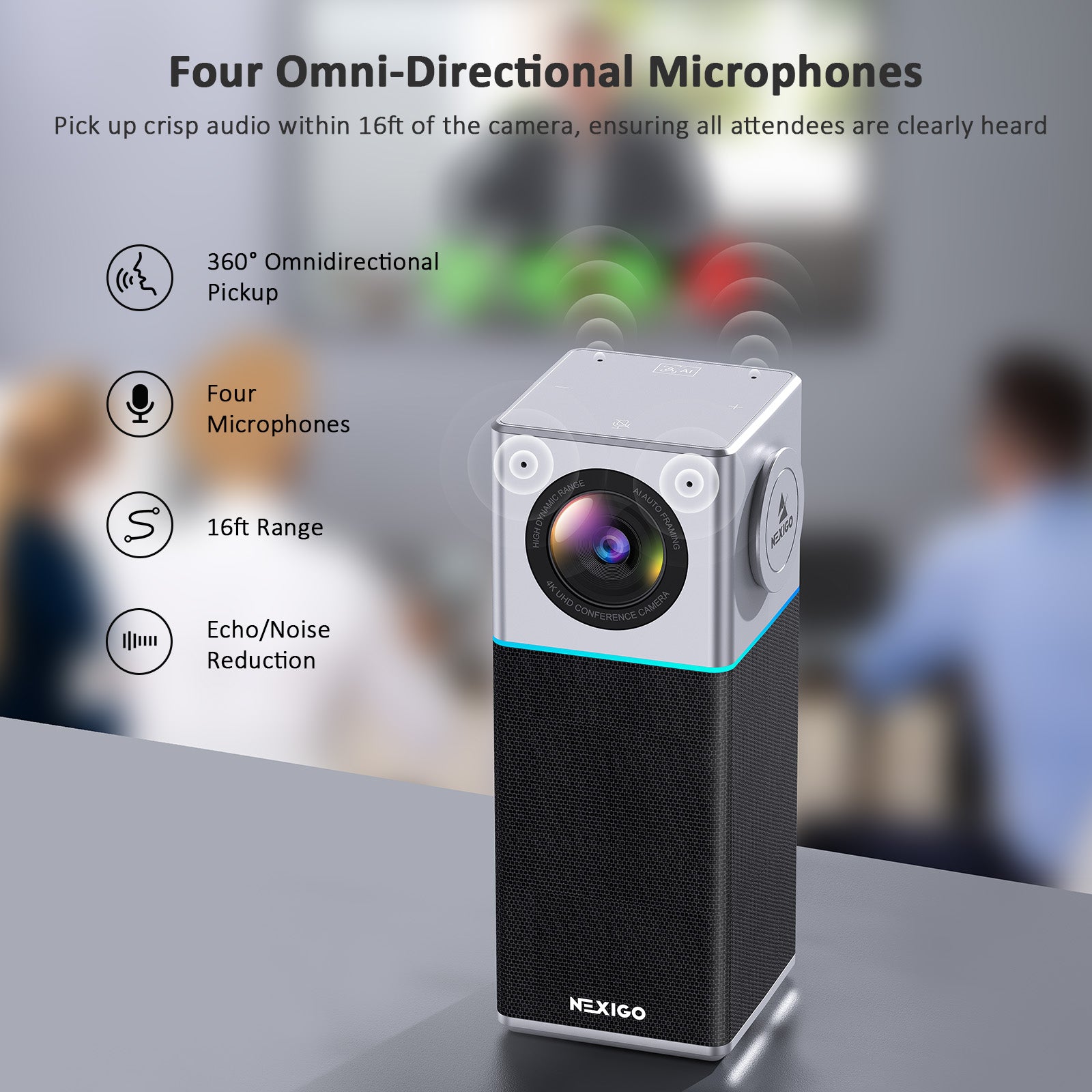 nexigo-n3000-portable-mini-meeting-camera-4k-ki-konferenzkamera image 4
