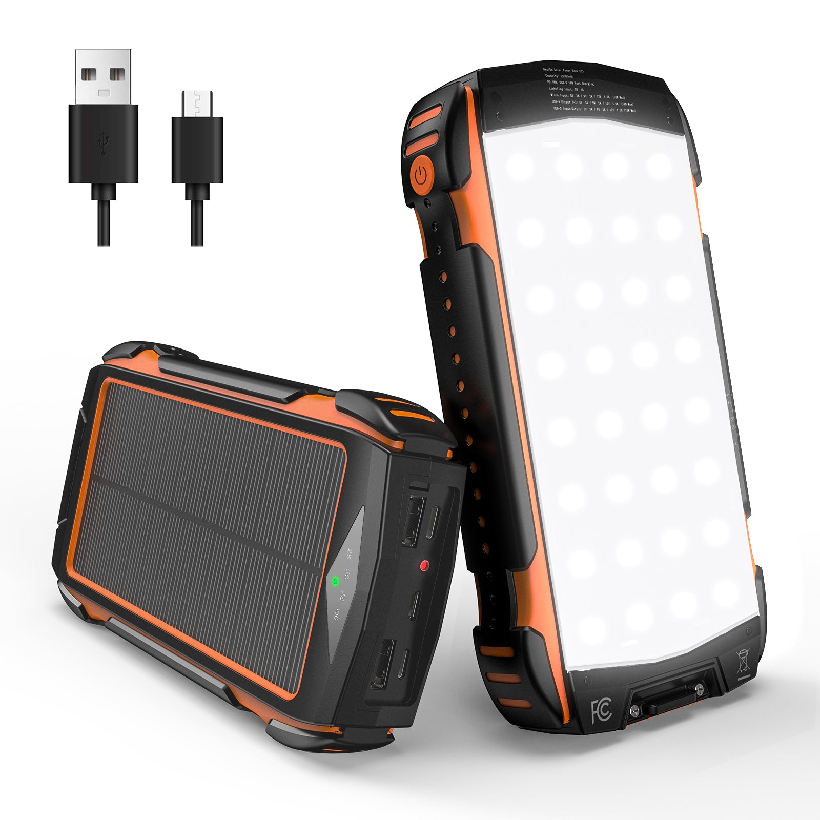 nexigo-e21-solar-power-bank-20000mah-mit-qc-3-0-pd-18w image 1