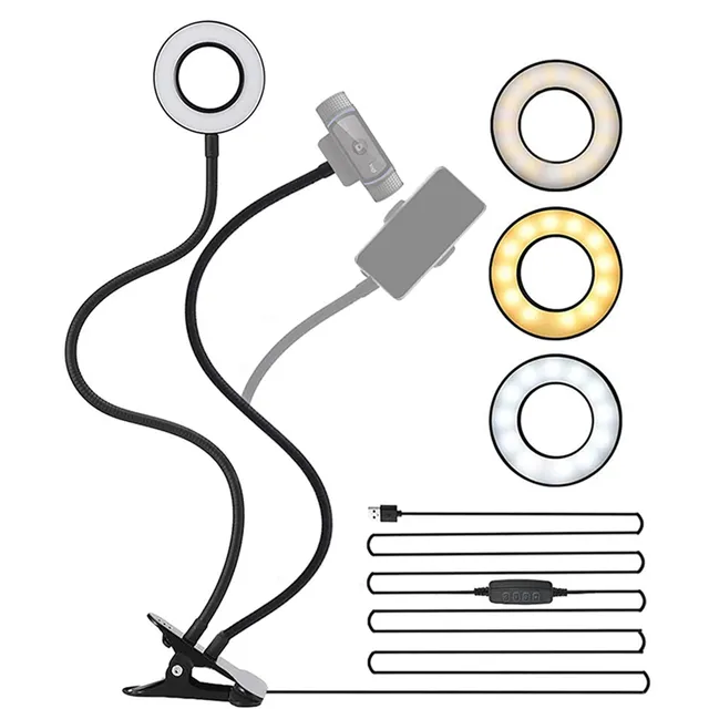 nexigo-3-5-zoll-led-selfie-ringlicht-f-r-webcam-und-streaming image 1
