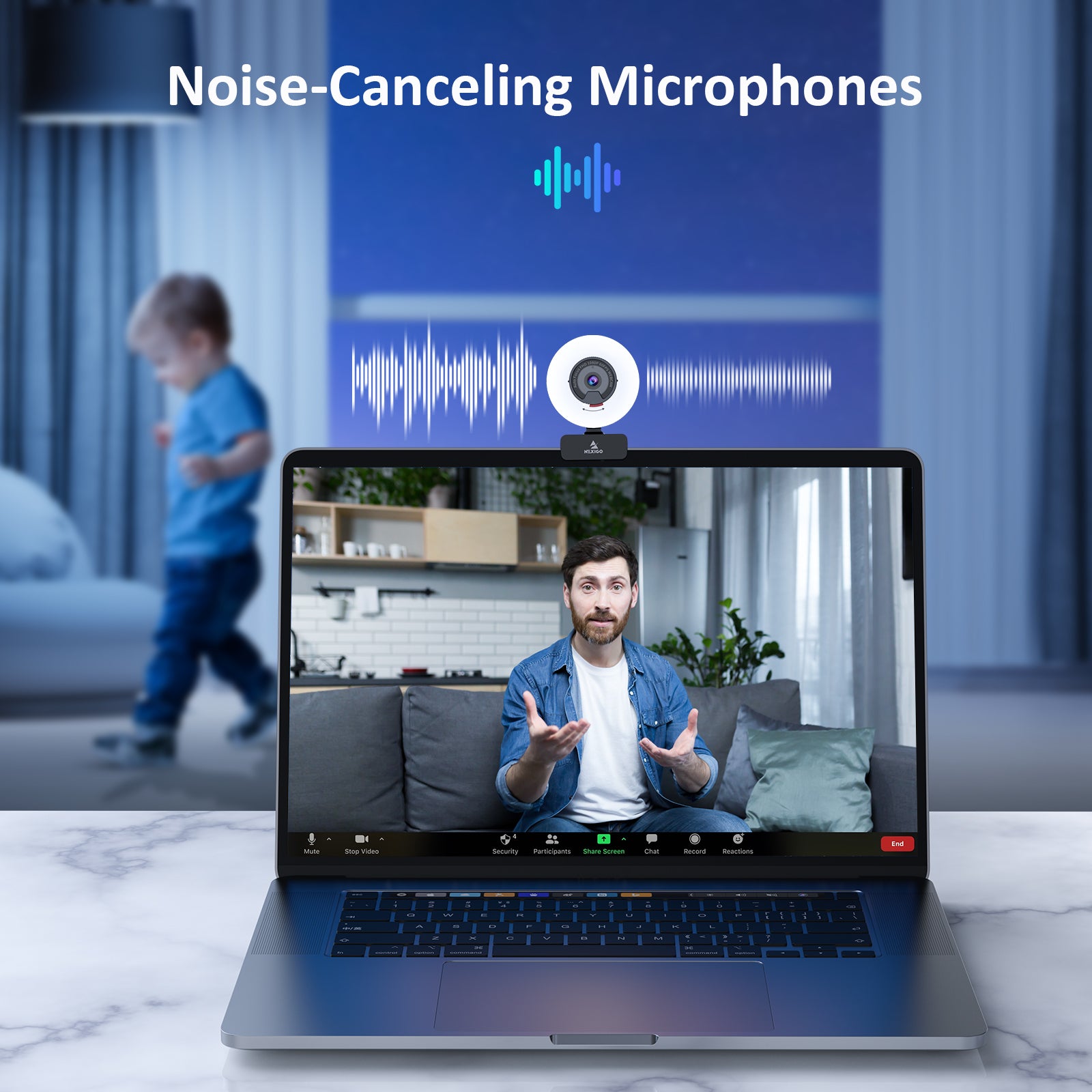 nexigo-n960e-pro-webcam-1080p-60fps-mit-ringlicht image 6