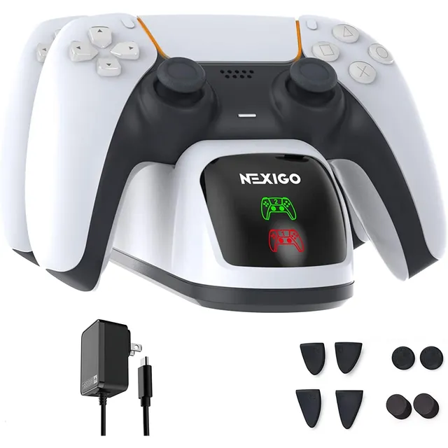 nexigo-ps5-controller-ladestation-mit-grip-trigger-kit image 1