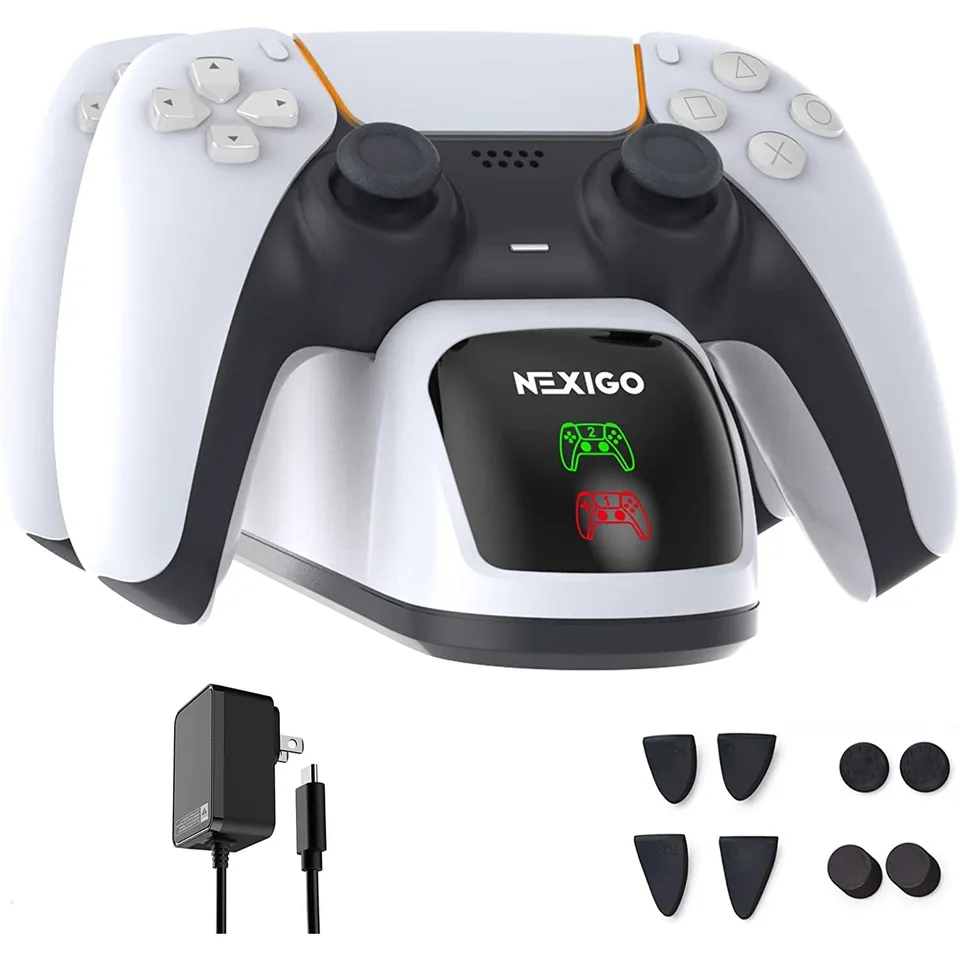 nexigo-ps5-controller-ladestation-mit-grip-trigger-kit image 1