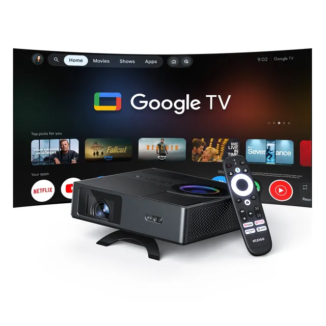 nexigo-nova-mini-smart-laser-projektor-google-tv-1080p image 1