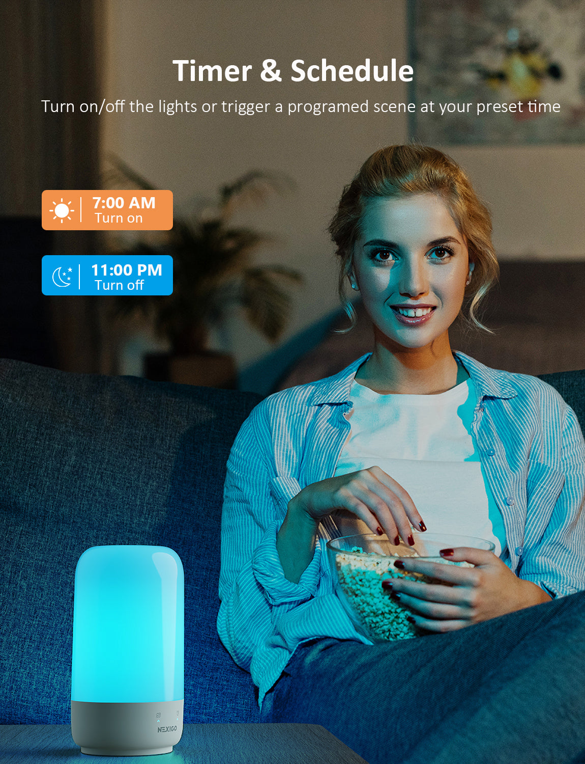 nexigo-lt01s-smart-tischlampe-rgbw-nachttischlampe image 7
