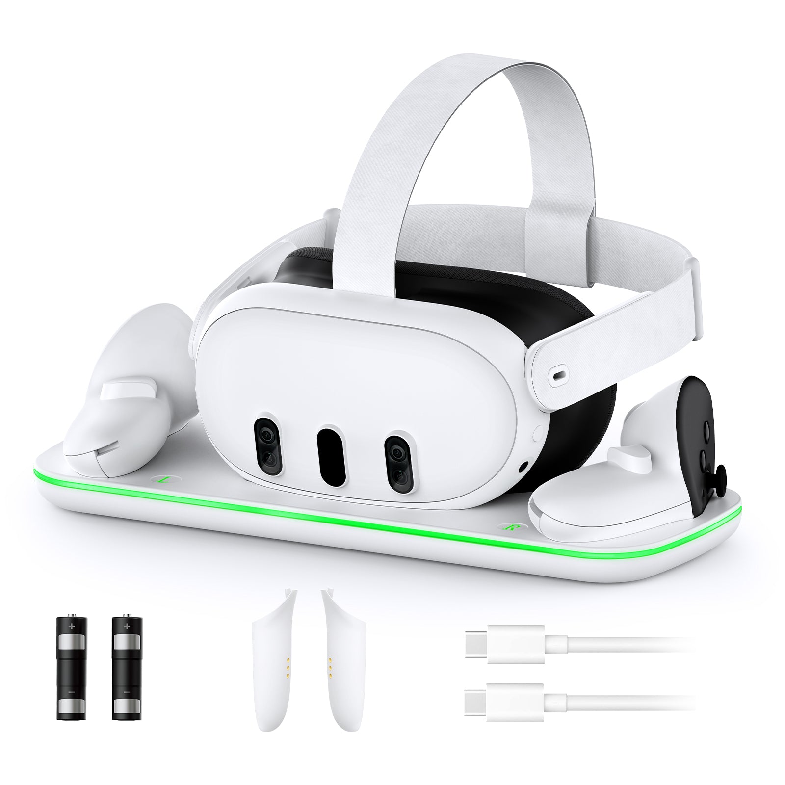 nexigo-quest-3-charging-dock-ladestation-mit-2-akku-packs image 1