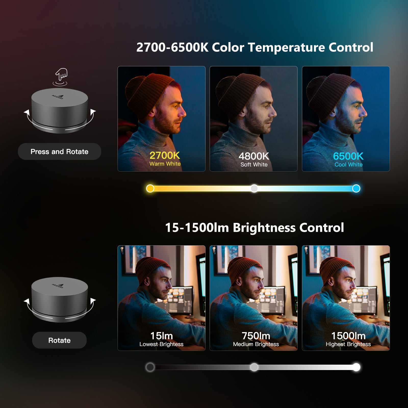 nexigo-lt30-key-light-mit-rgb-ambient-light image 3