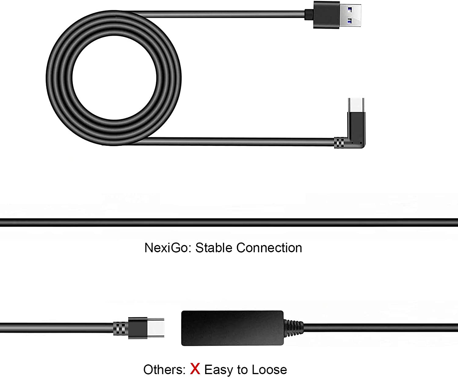 nexigo-10ft-oculus-quest-link-kabel-usb-c-auf-usb-a image 5