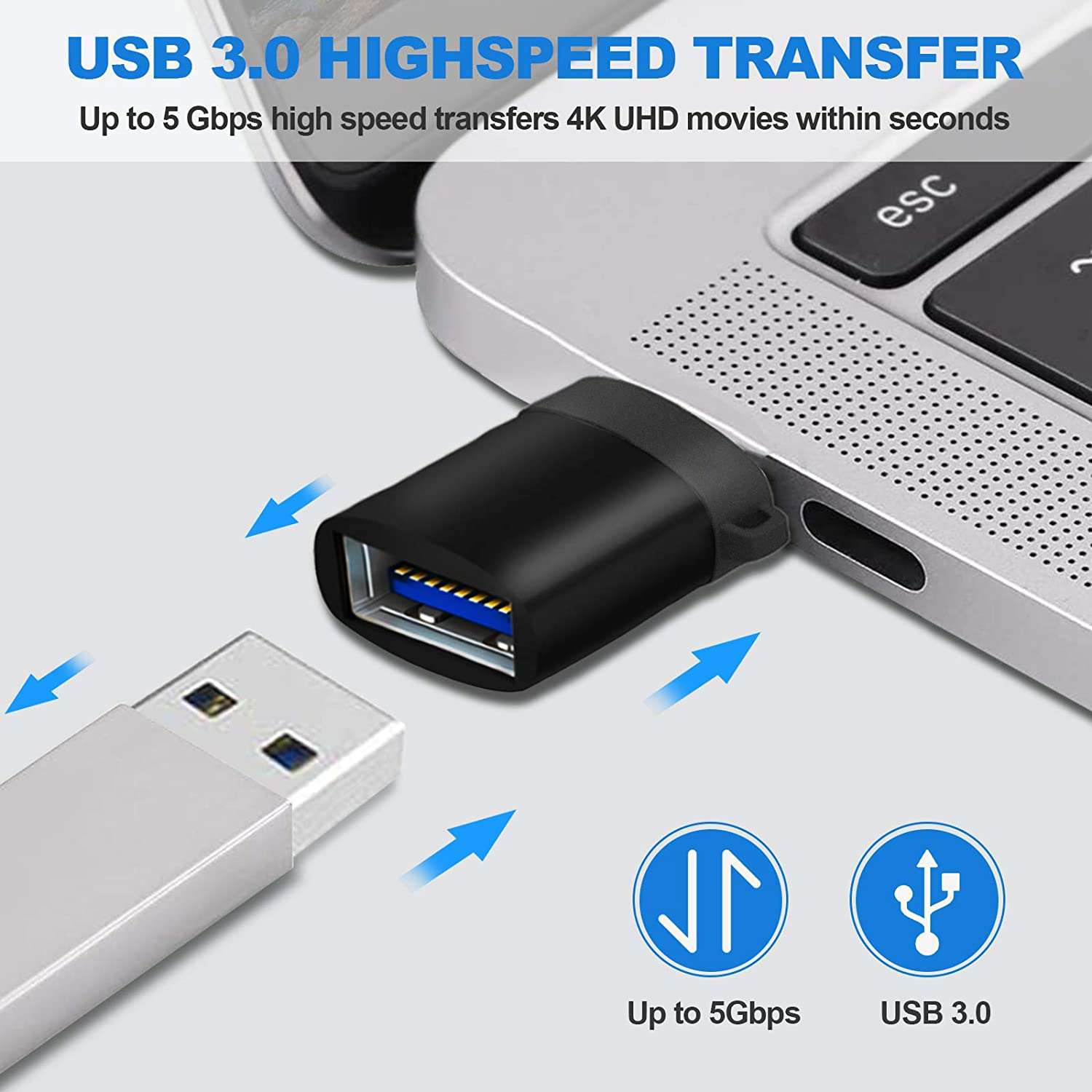 nexigo-usb-c-auf-usb-a-adapter-schwarz image 2