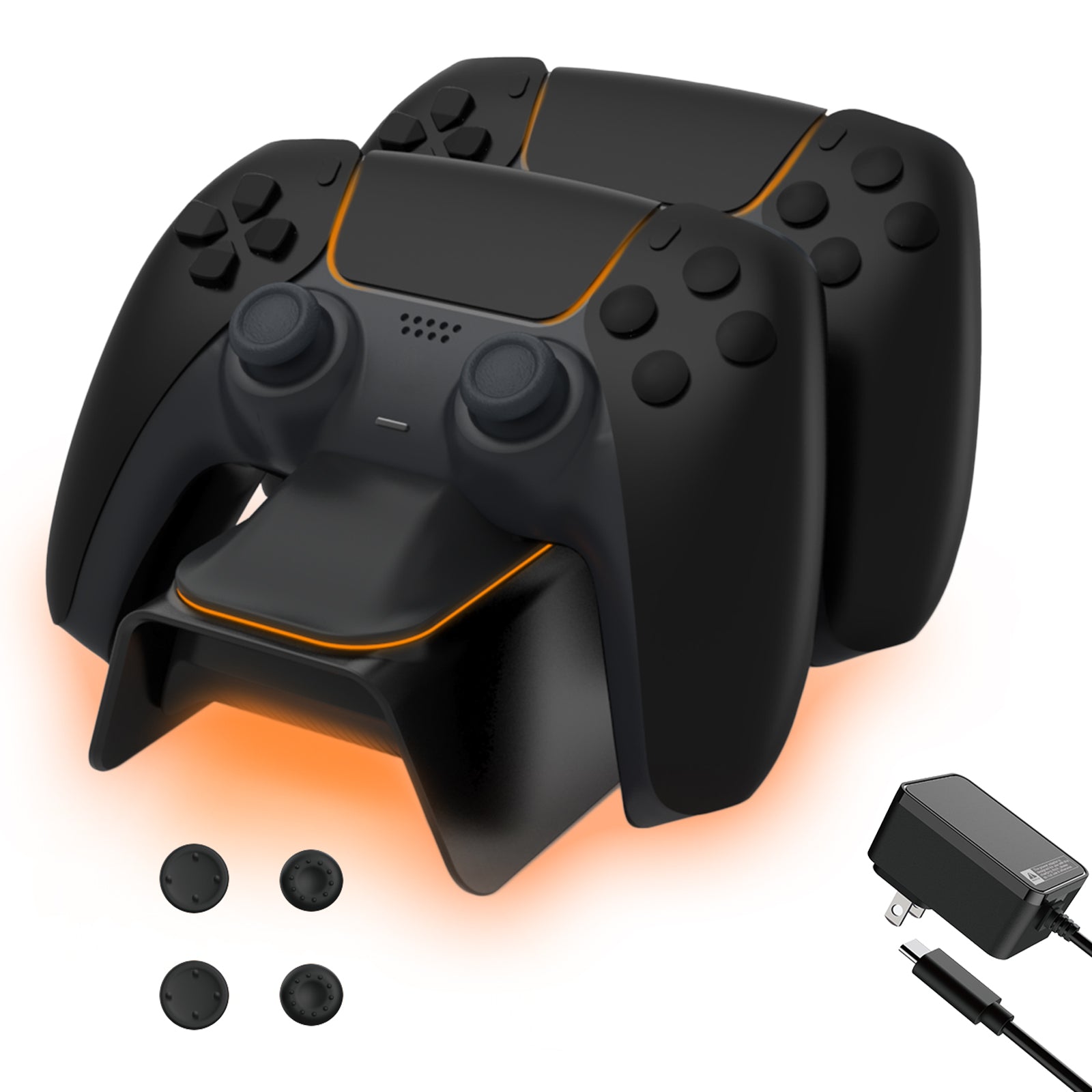 nexigo-ps5-controller-charger-mit-thumb-grip-kit image 1