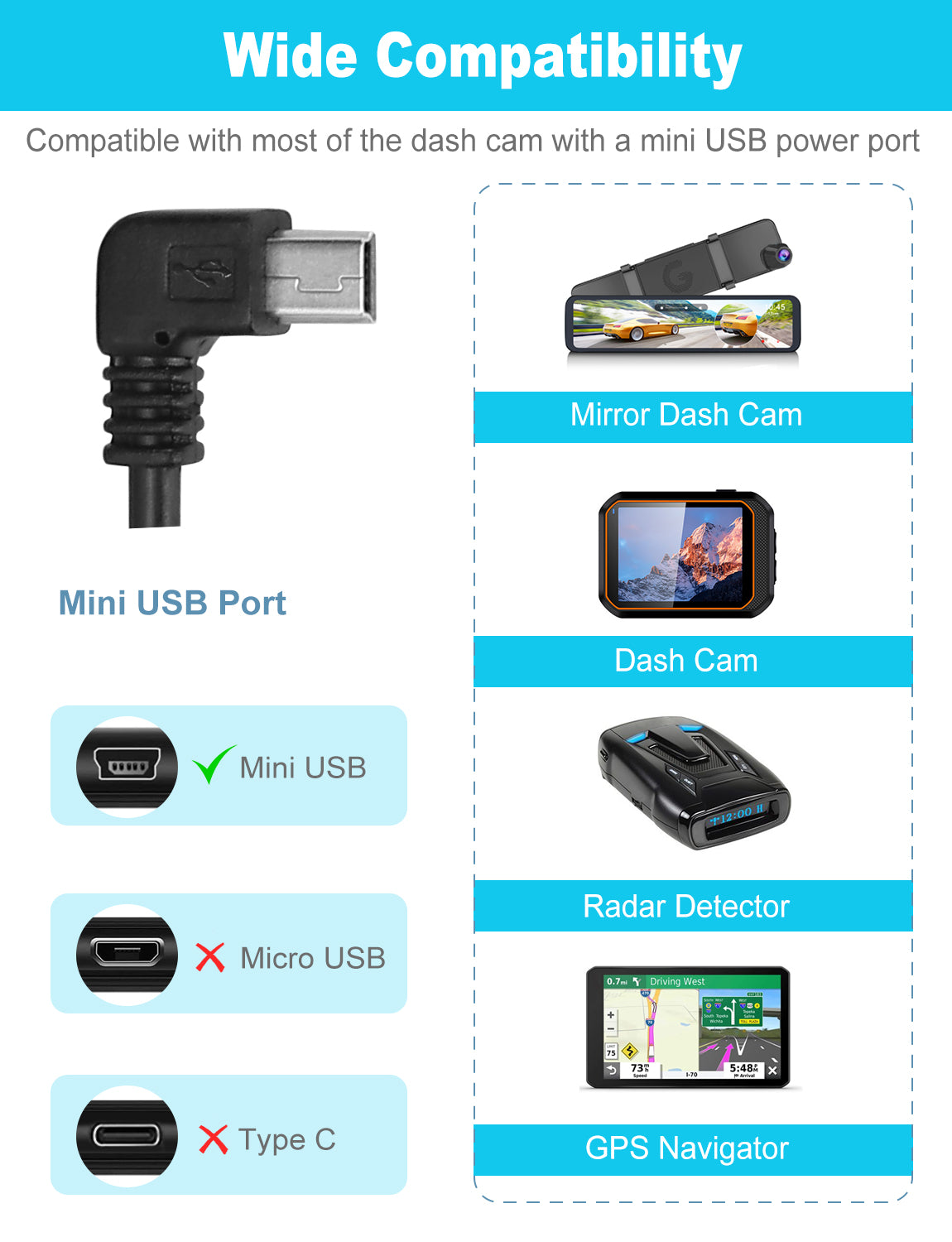 nexigo-hardwire-kit-mit-fuse-kit-f-r-d10-d101-d102-dashcam image 4