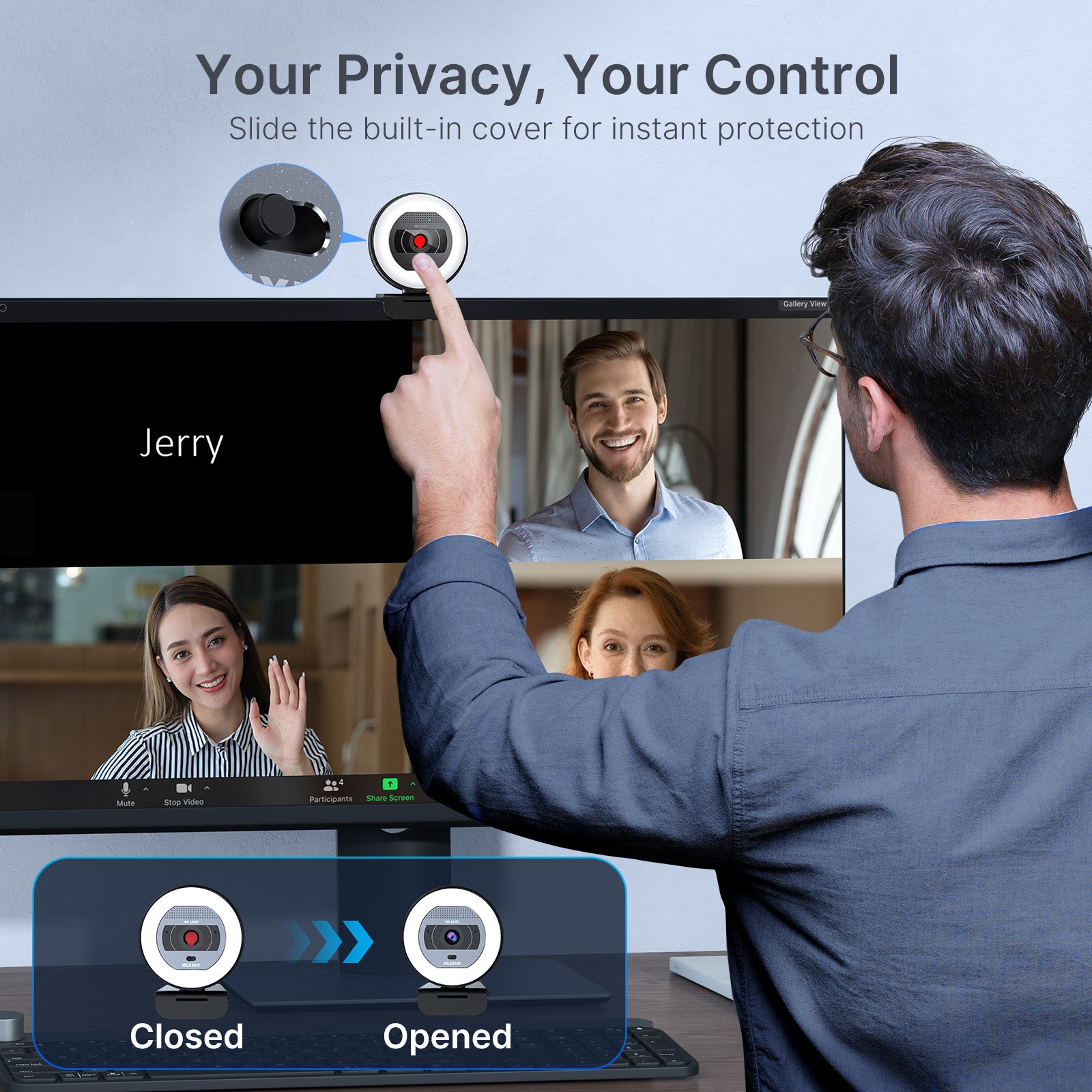 nexigo-n930e-pro-4k-webcam-mit-ringlicht-und-autofokus image 8