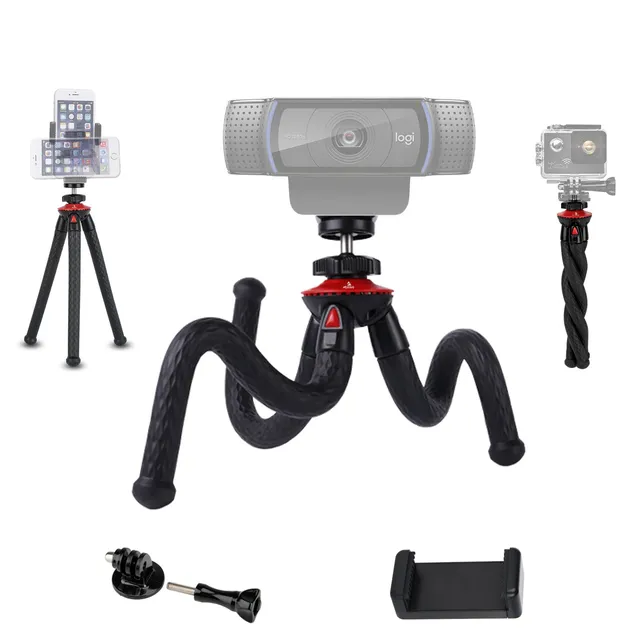 nexigo-flexible-tripod-stativ-f-r-kamera-handy-webcam image 1