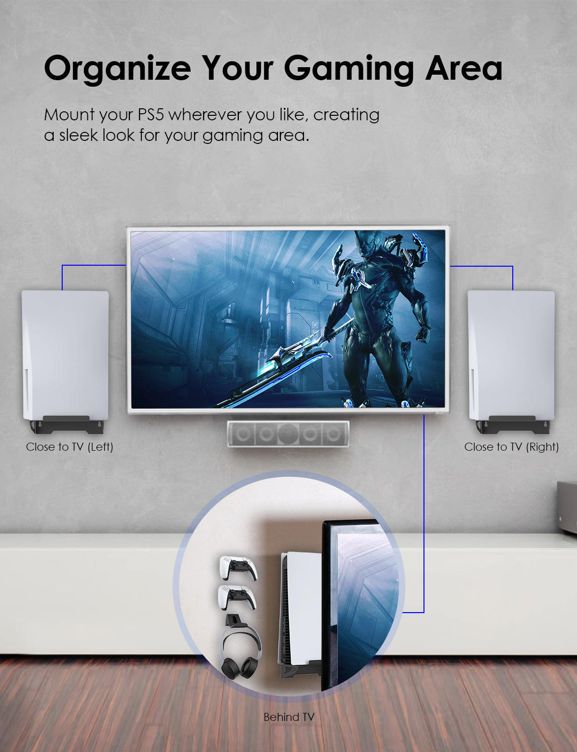 nexigo-wandhalterung-wall-mount-set-f-r-ps5 image 3