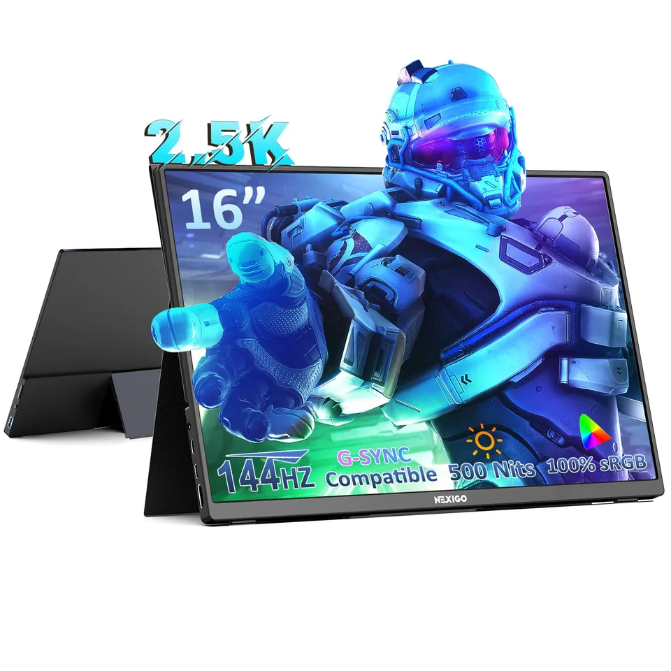 nexigo-ng16ufg-s-16-zoll-2-5k-144hz-portabler-monitor-mit-kickstand image 1