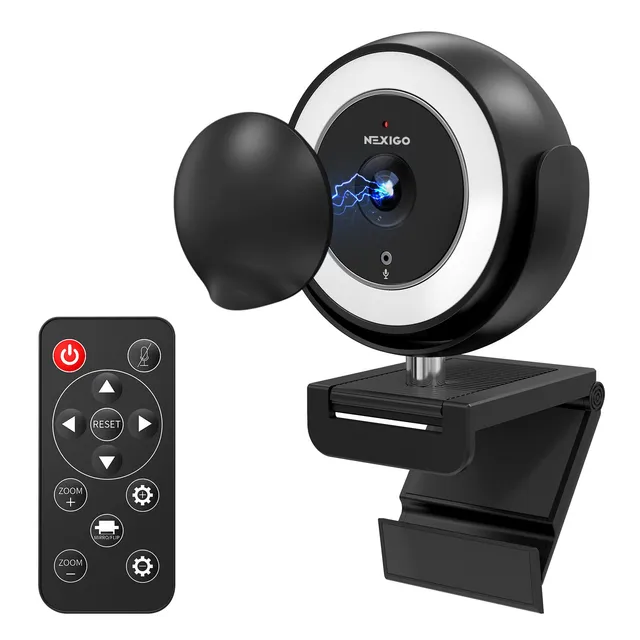 nexigo-n940e-webcam-1080p-60fps-mit-ringlicht-und-fernbedienung image 1