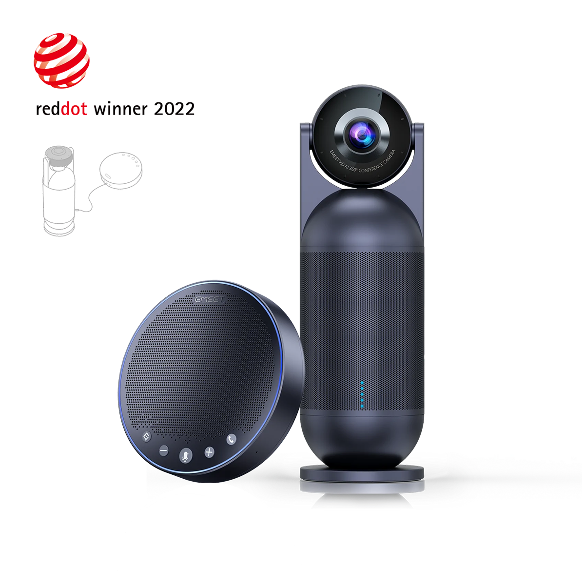 emeet-officecore-m3-konferenzlautsprecher-mit-360-5m-pickup-und-20h-akku image 8