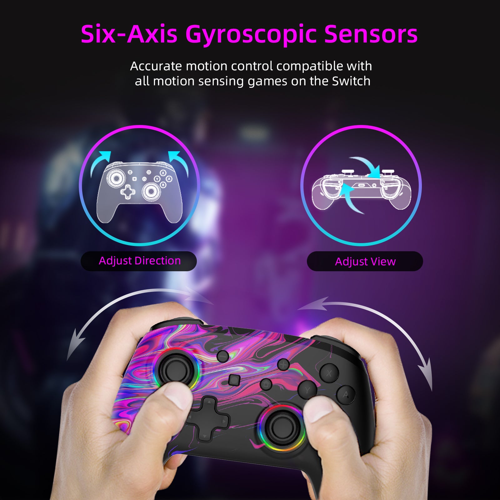 nexigo-ns32-wireless-controller-f-r-switch-switch-lite-oled image 3