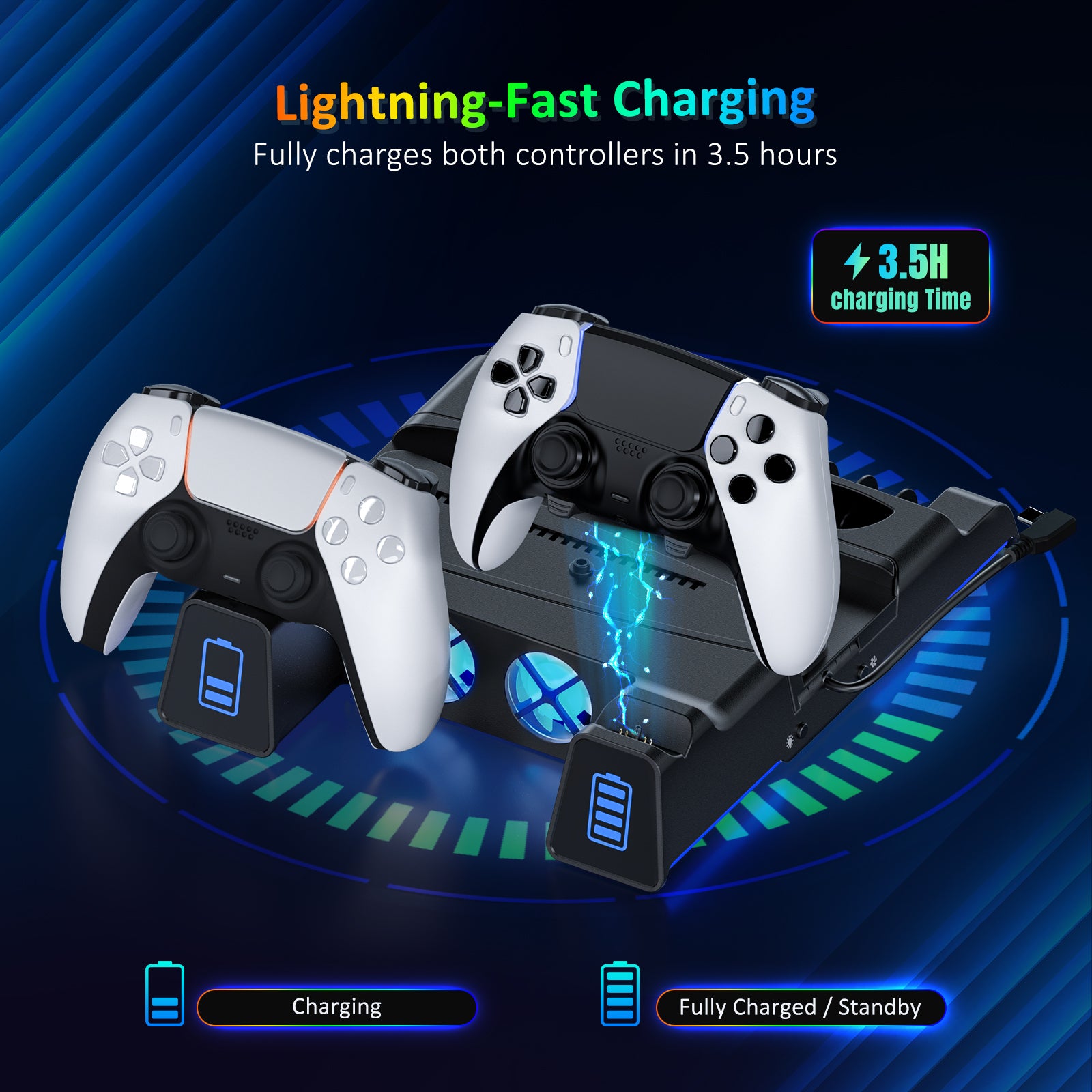 nexigo-ps5-slim-cooling-stand-mit-l-fter-und-ladestation image 6